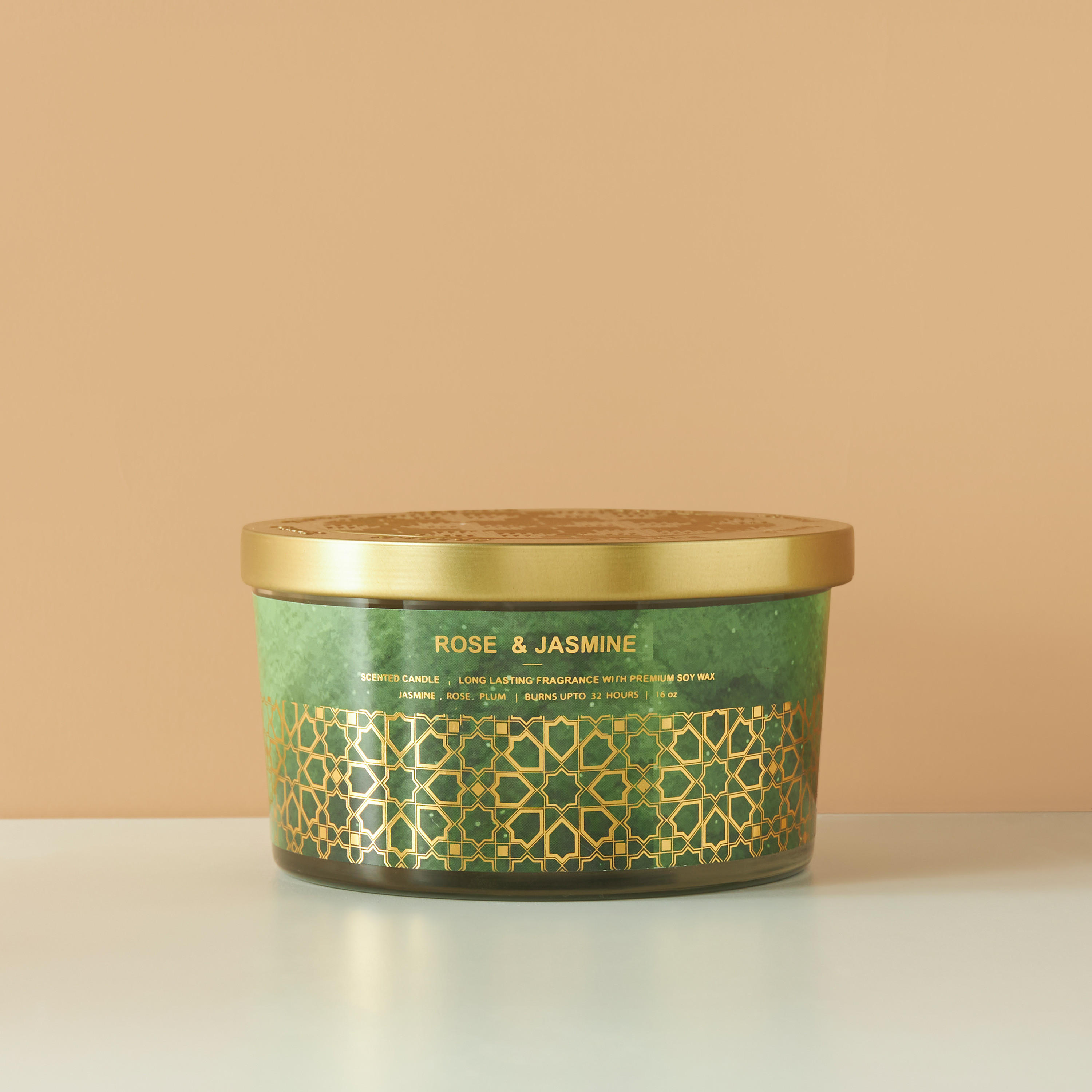 Scent.d Rose and Jasmine 3-Wick Jar Candle - 16 oz-household-homefragrance-candles-image-2