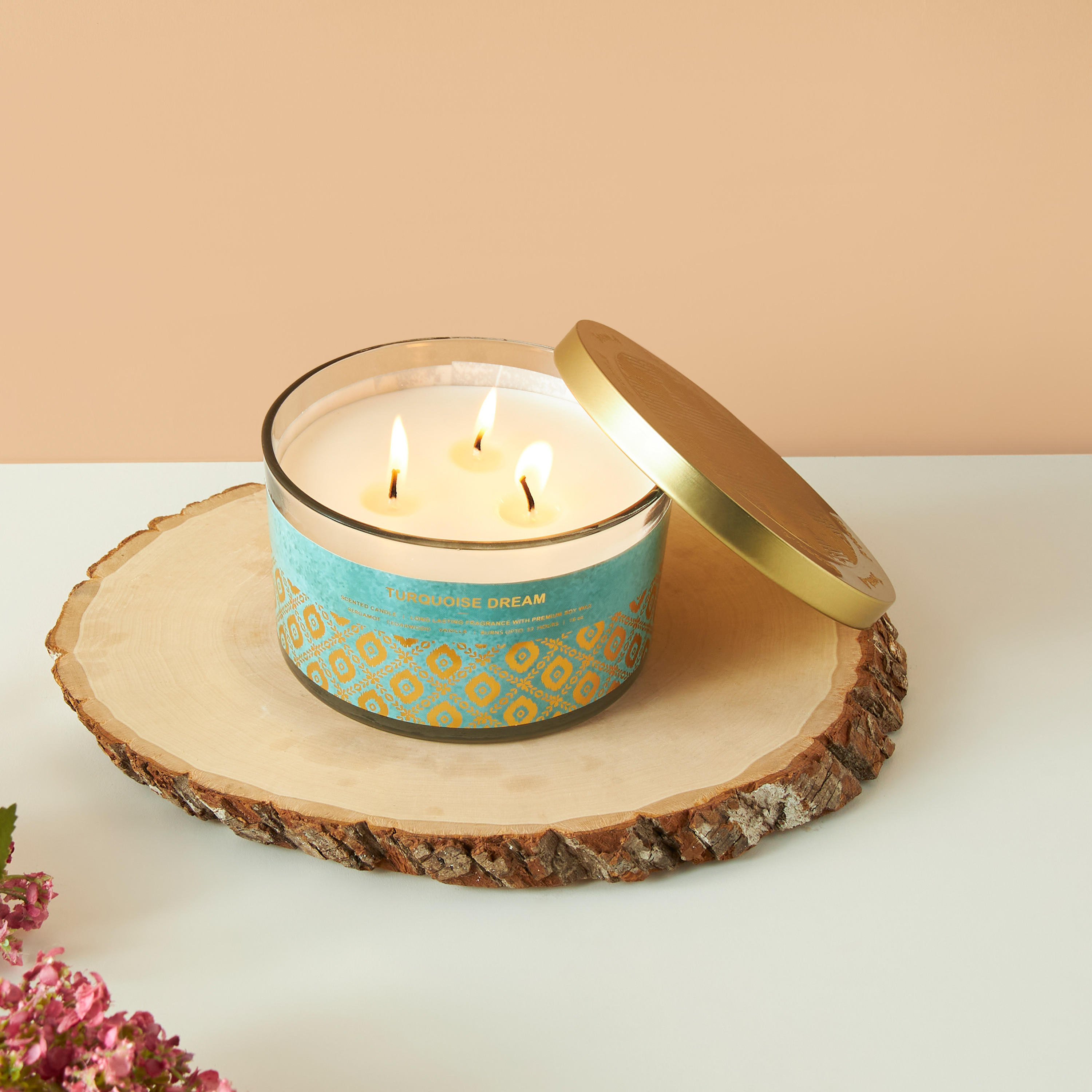 Scent.d Turquoise Dream 3-Wick Jar Candle - 16 oz-household-homefragrance-candles-image-1