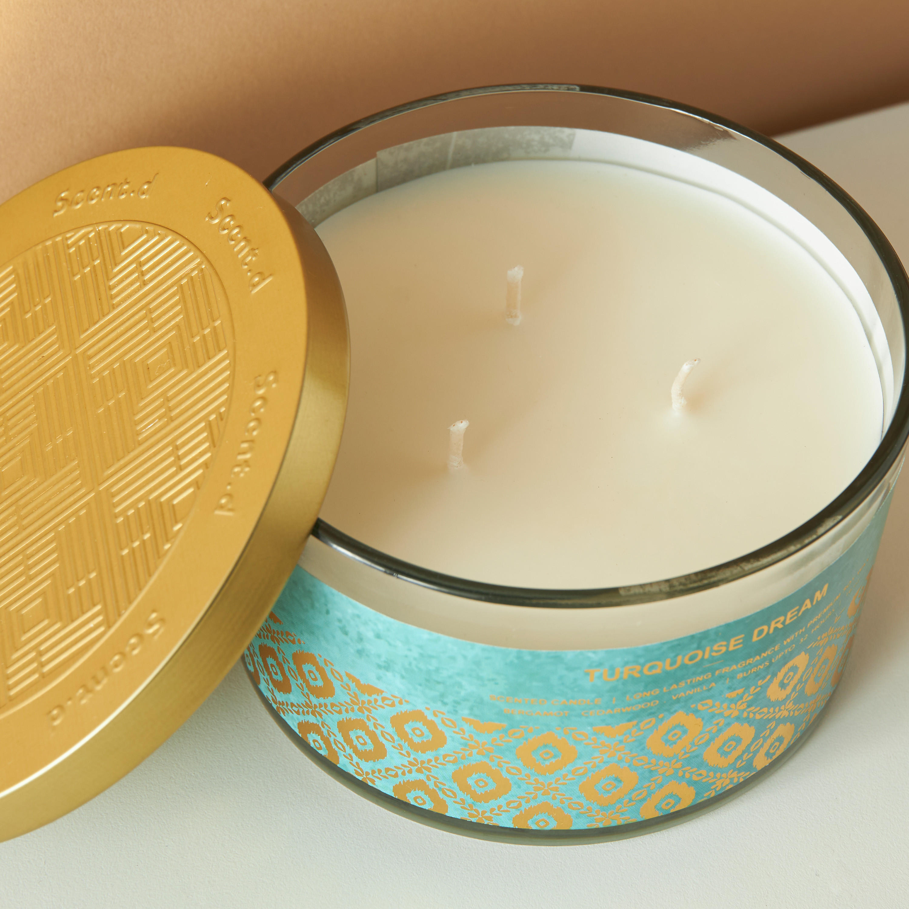 Scent.d Turquoise Dream 3-Wick Jar Candle - 16 oz-household-homefragrance-candles-image-3