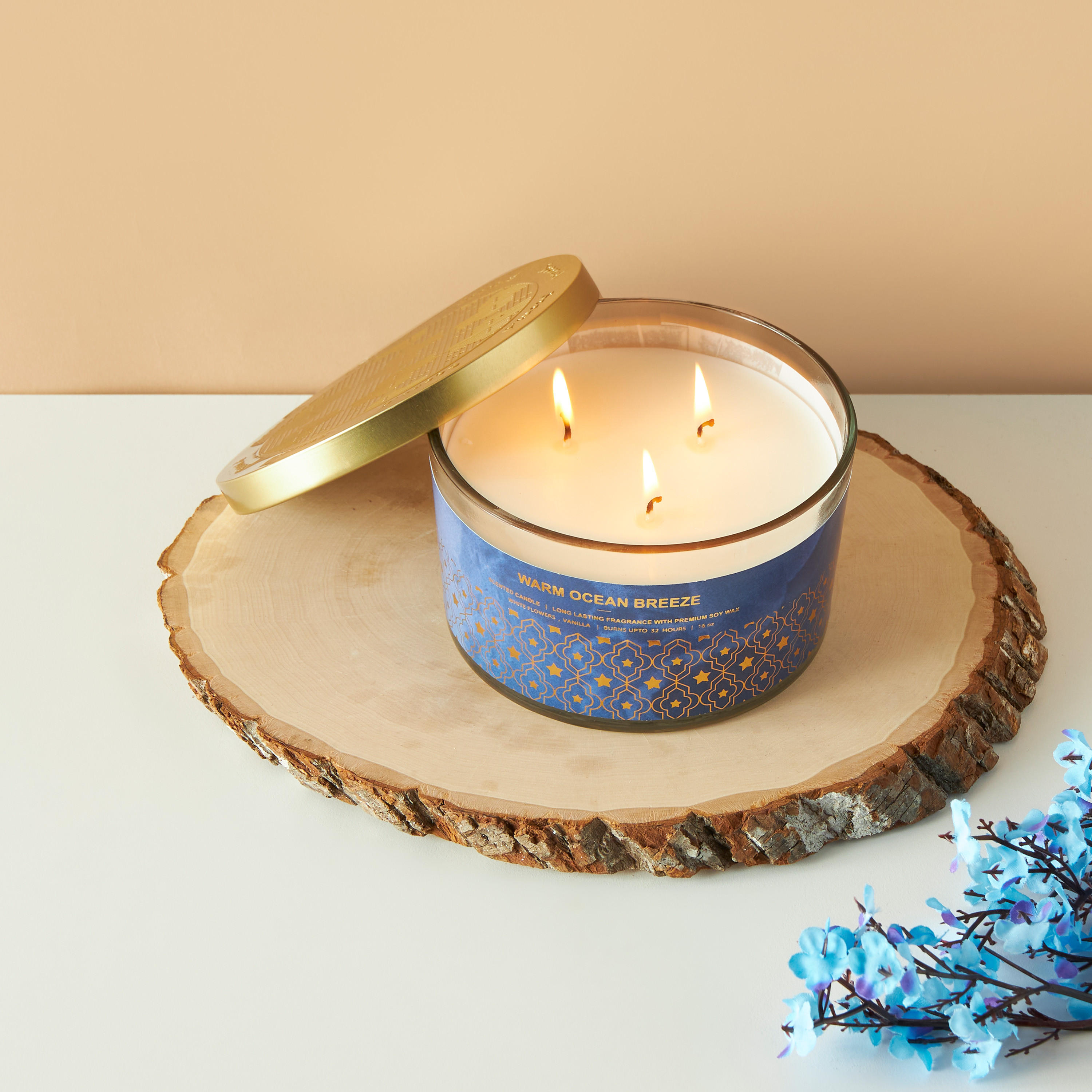 Scent.d Warm Ocean Breeze 3-Wick Jar Candle - 16 oz-household-homefragrance-candles-image-1