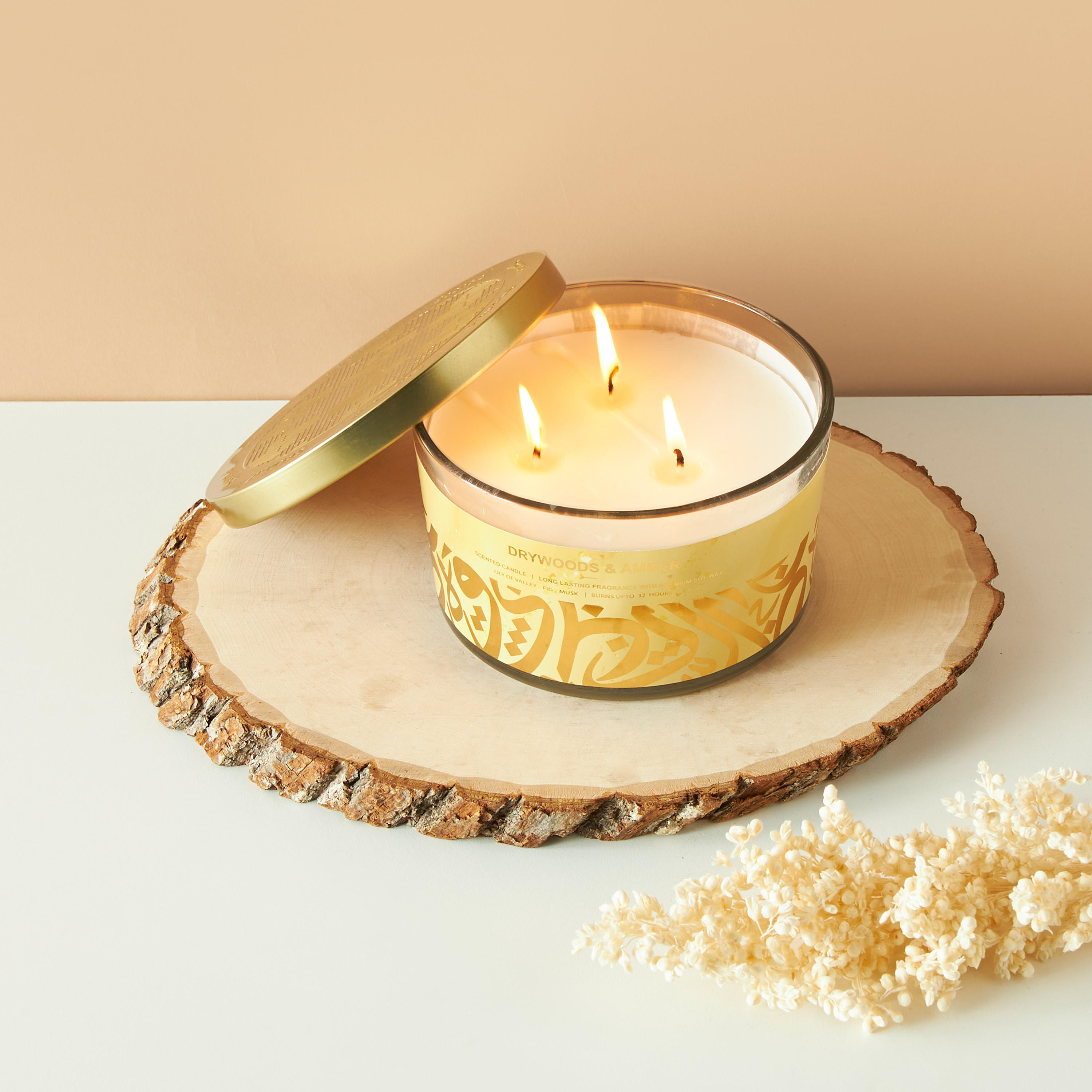 Scent.d Drywoods & Amber 3-Wick Jar Candle - 16 oz-household-homefragrance-candles-image-1
