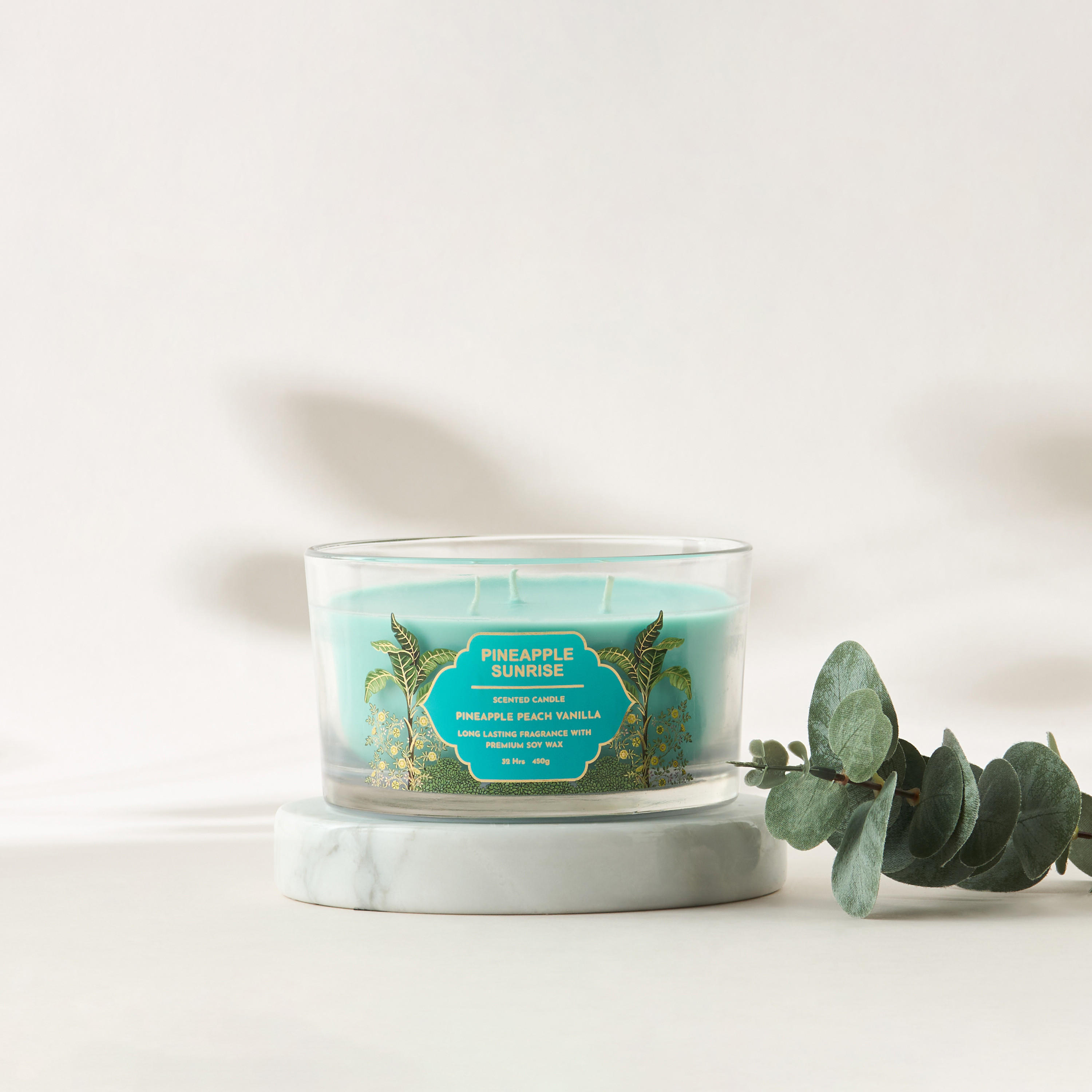 Scent.d Pineapple Sunrise 3-Wick Jar Candle - 16 oz-household-homefragrance-candles-image-1