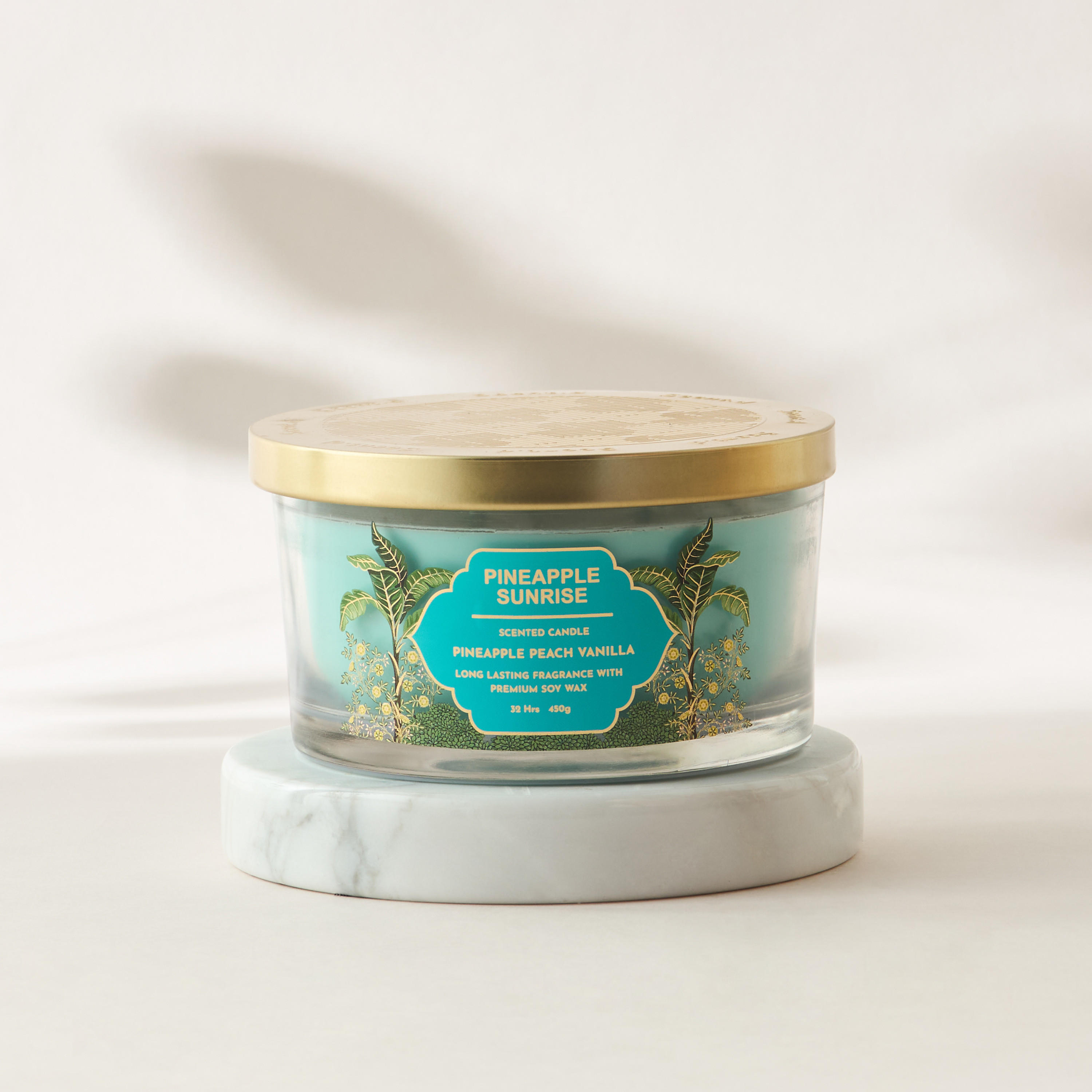 Scent.d Pineapple Sunrise 3-Wick Jar Candle - 16 oz-household-homefragrance-candles-image-2