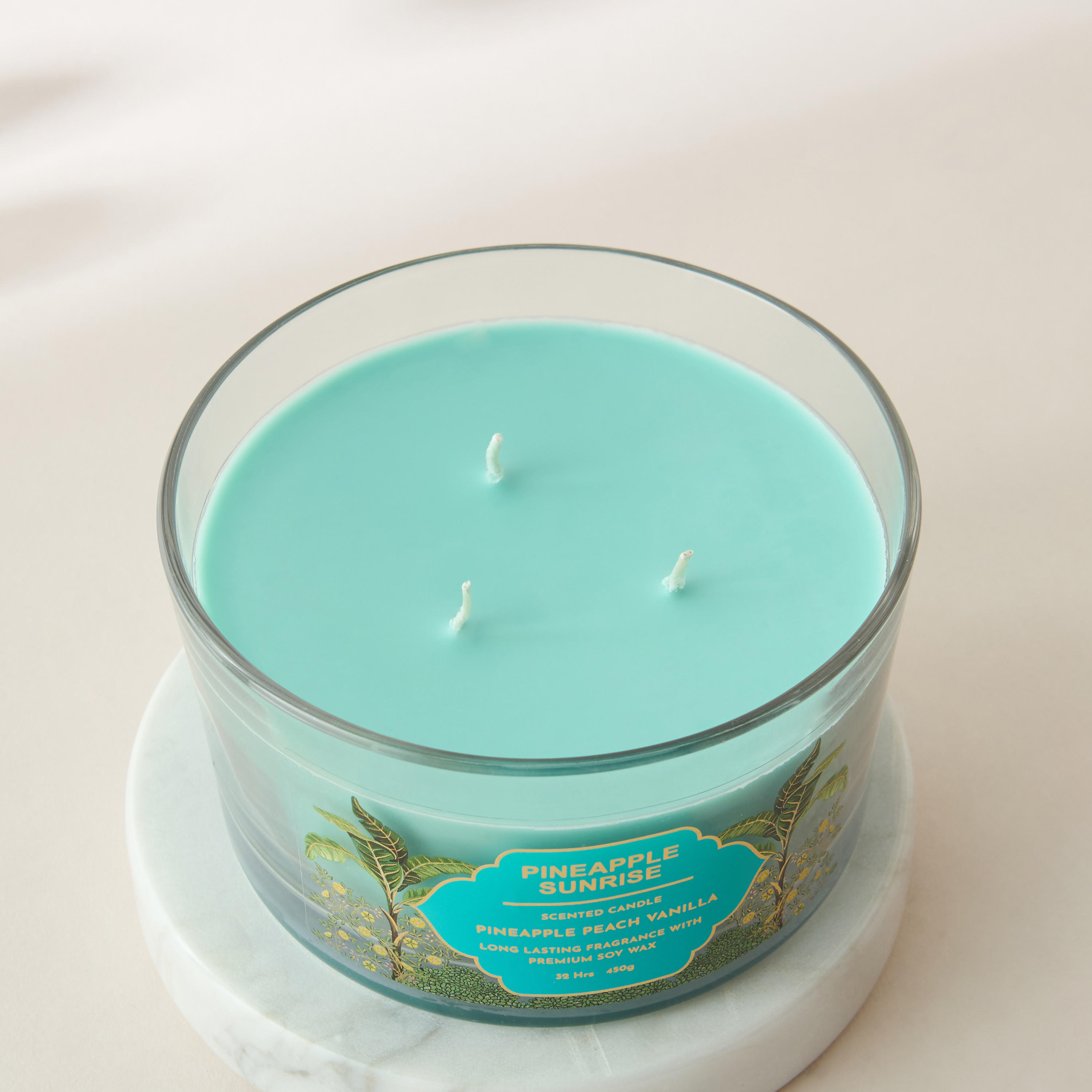 Scent.d Pineapple Sunrise 3-Wick Jar Candle - 16 oz-household-homefragrance-candles-image-3