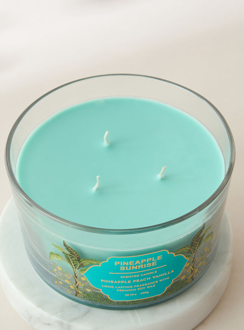 Scent.d Pineapple Sunrise 3-Wick Jar Candle - 16 oz-household-homefragrance-candles-image-3