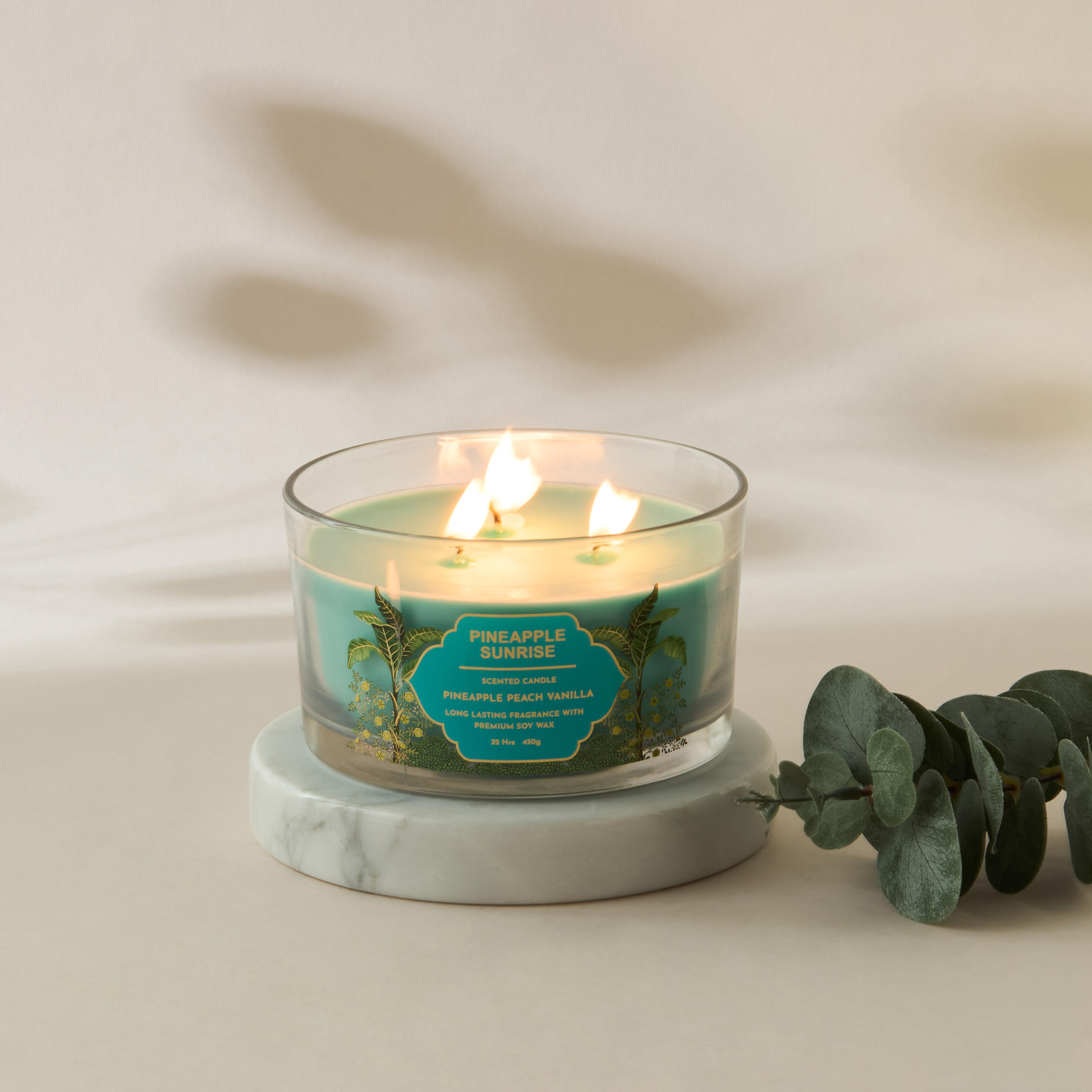 Scent.d Pineapple Sunrise 3-Wick Jar Candle - 16 oz-household-homefragrance-candles-image-4