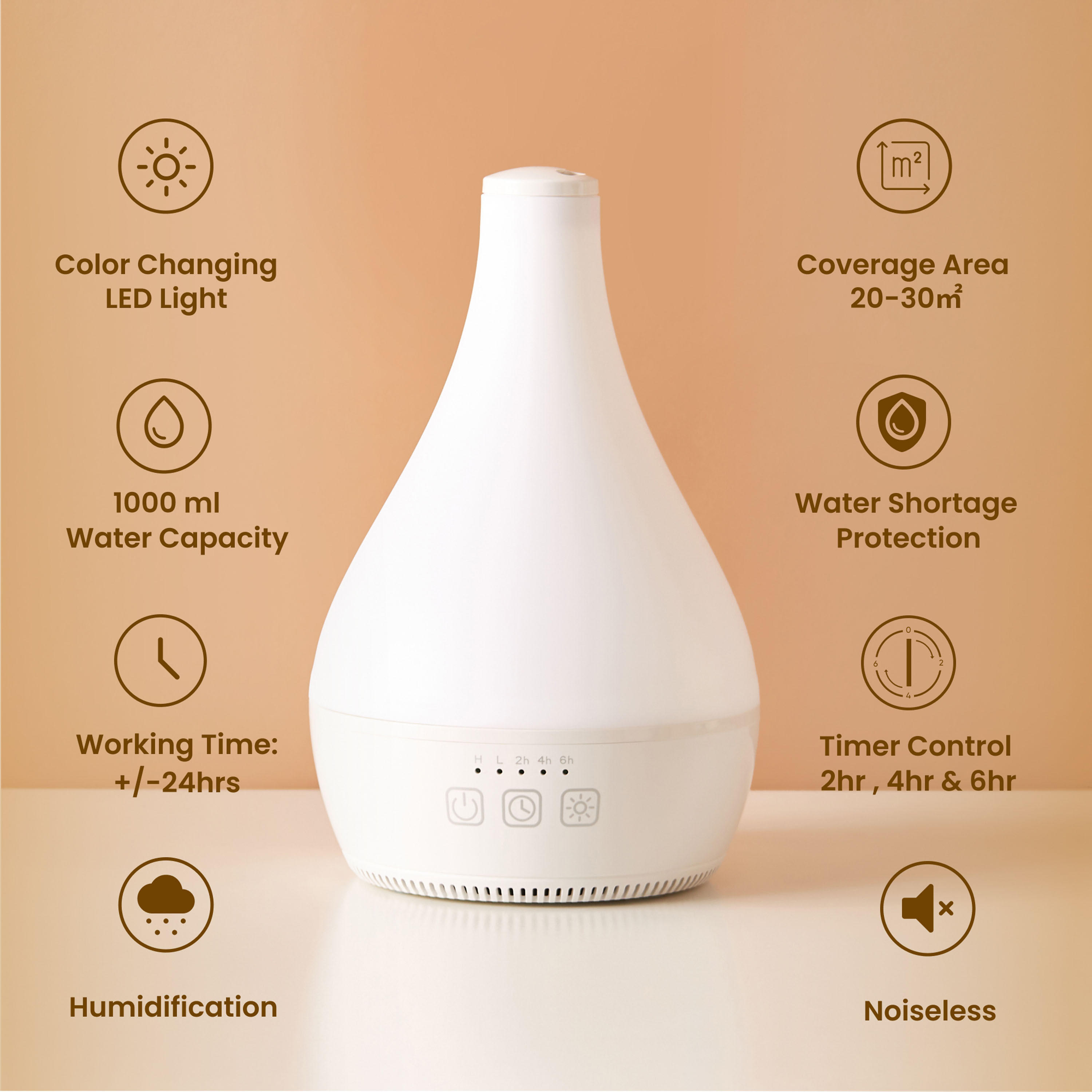 Dawn Aroma Humidifier - 1 L-household-homefragrance-airrevitalisersandhumidifiers-image-3