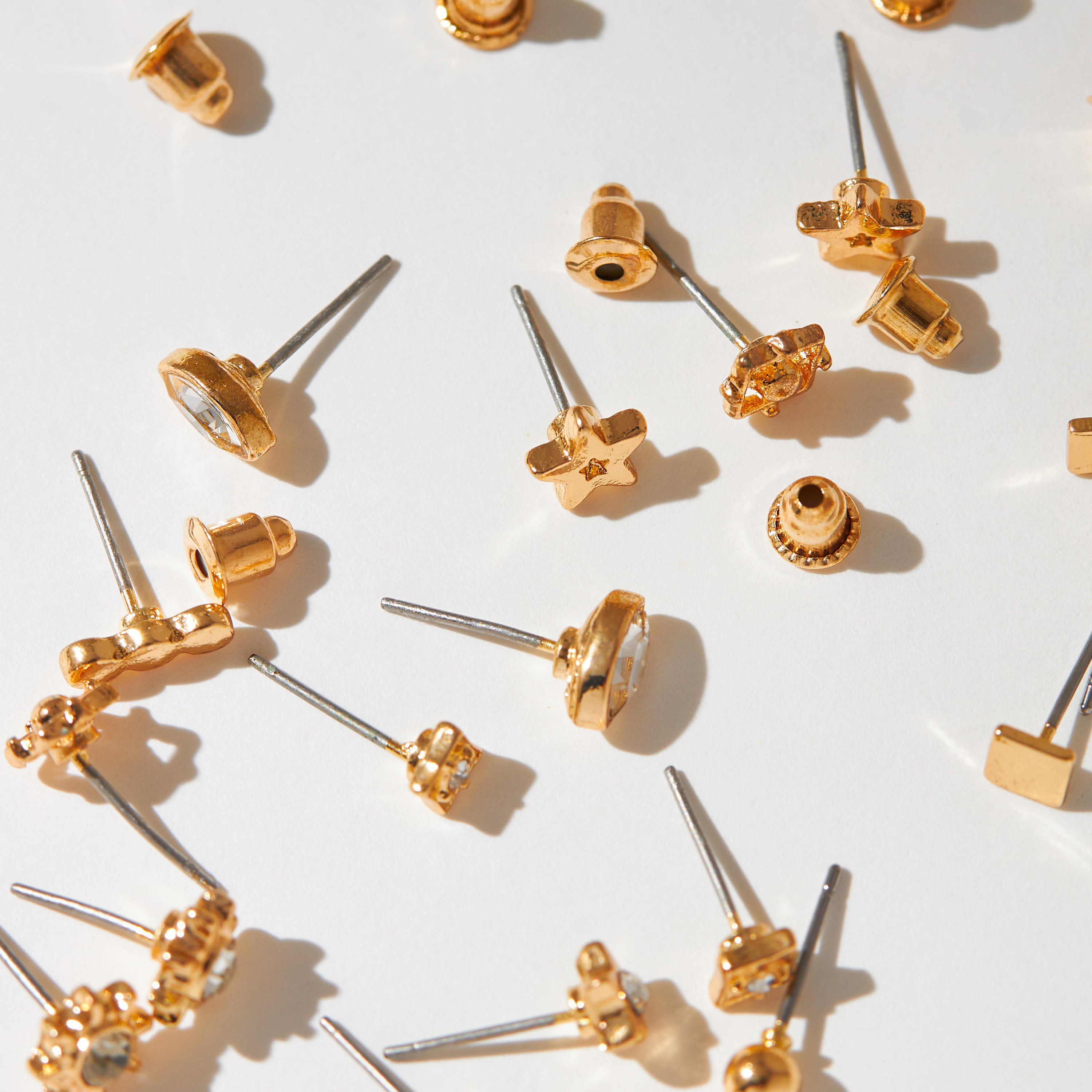 Metallic Stud Earrings with Pusback Closure - Set of 9-women-watchesandjewellery-jewellery-earrings-image-3