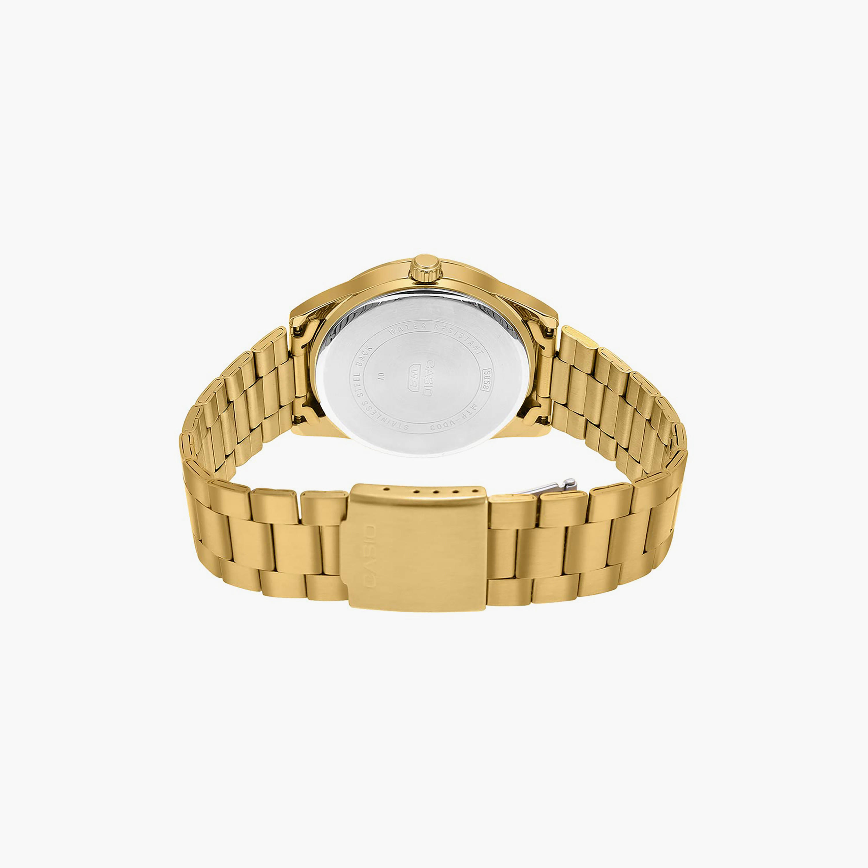 ساعة أنالوج ذهبية بسوار ستانلس ستيل من كاسيو للرجال | MTP-VD03G-1AUDF-men-watchesandjewellery-watches-image-3