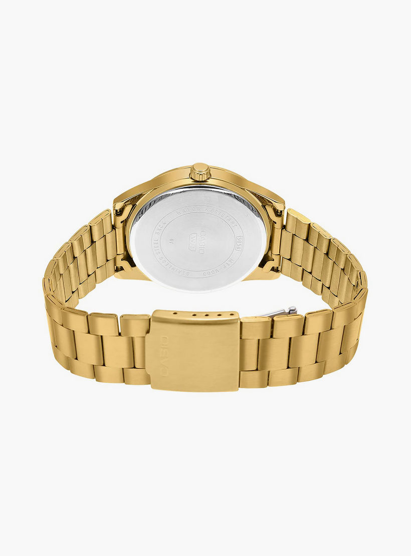 ساعة أنالوج ذهبية بسوار ستانلس ستيل من كاسيو للرجال | MTP-VD03G-1AUDF-men-watchesandjewellery-watches-image-3