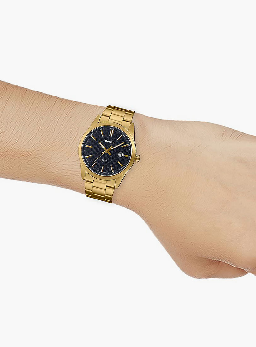 ساعة أنالوج ذهبية بسوار ستانلس ستيل من كاسيو للرجال | MTP-VD03G-1AUDF-men-watchesandjewellery-watches-image-5
