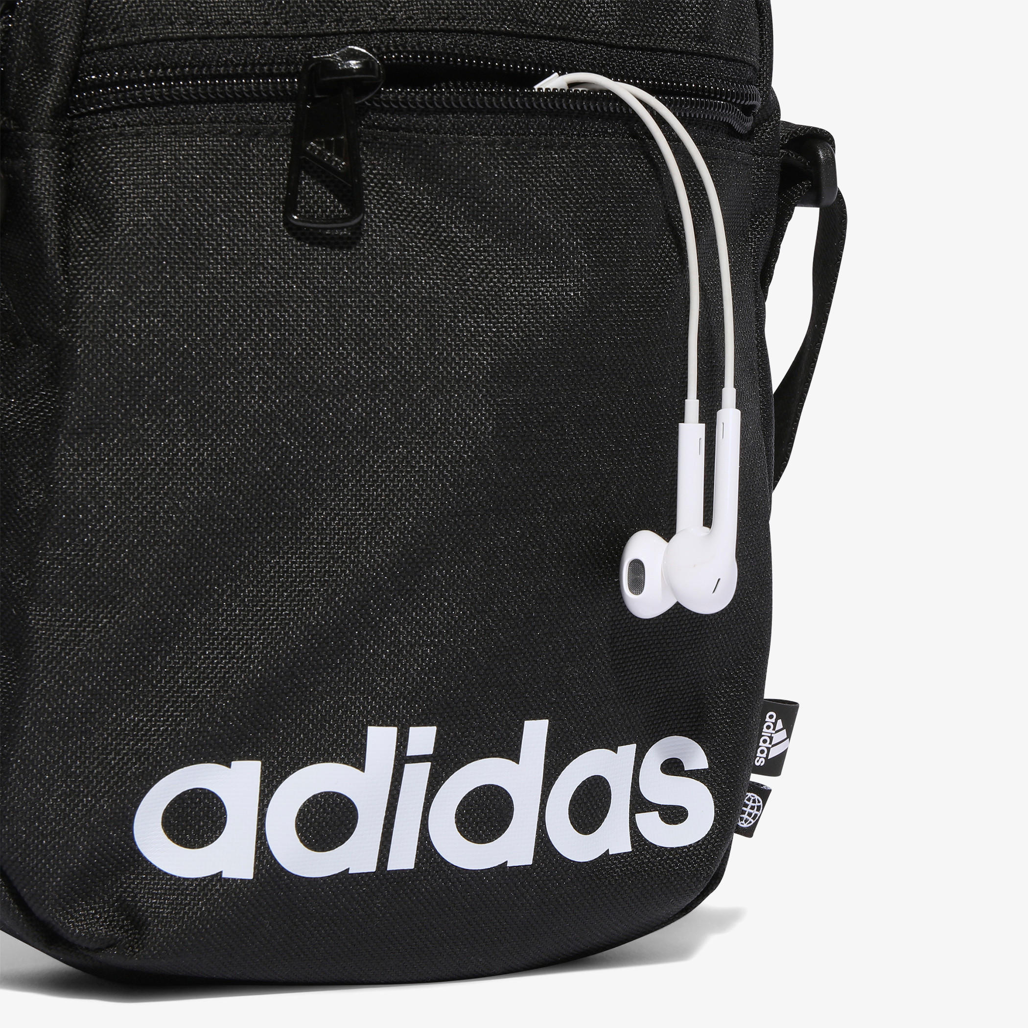 Adidas Logo Print Crossbody Bag with Zip Closure-men-bags-image-6