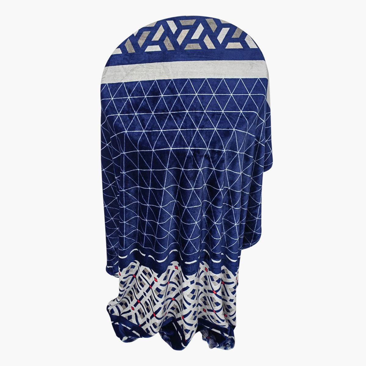 Karleen Decor Geometric Print Flannel Blanket - 220x240 cms-household-bedding-blankets-image-1
