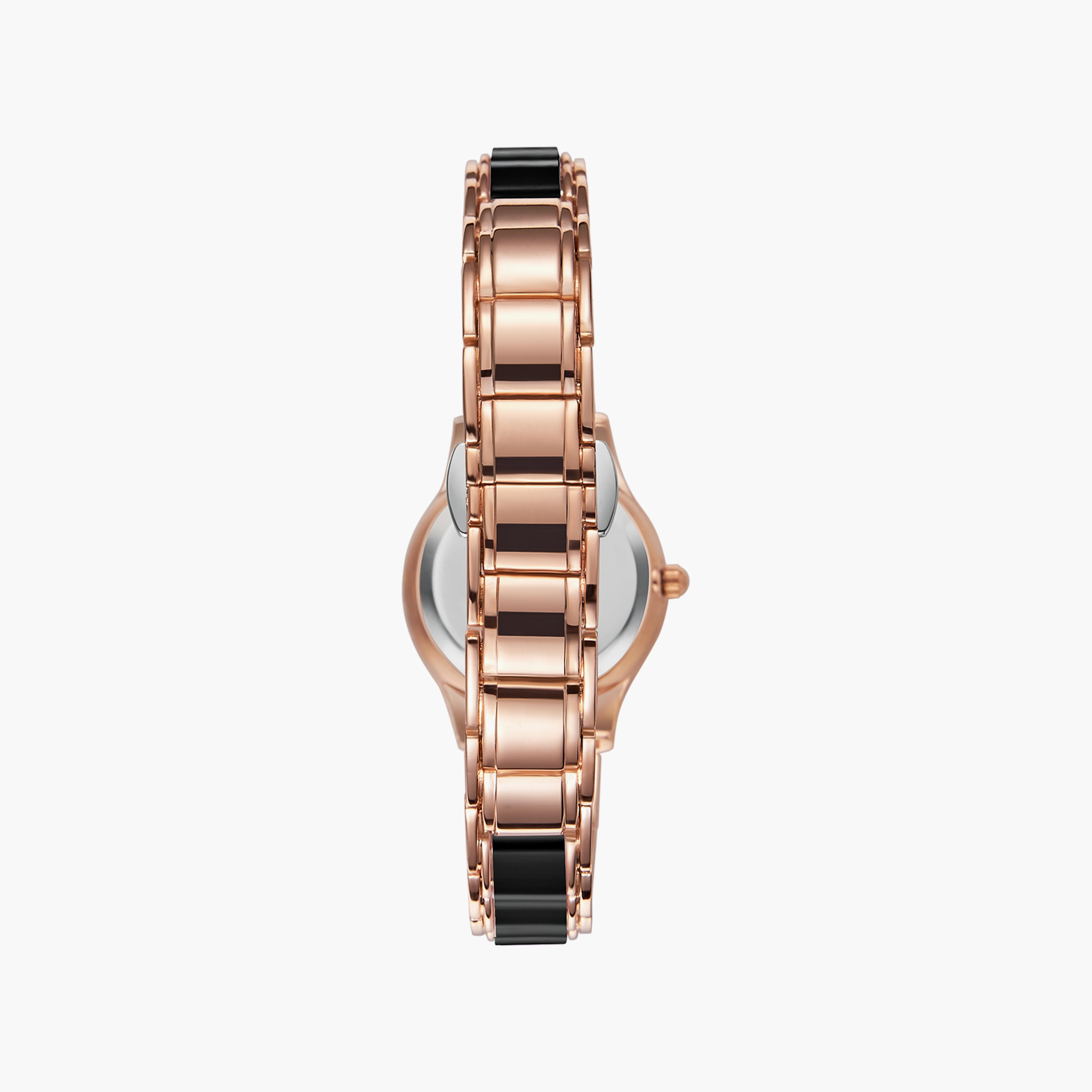 Kenneth Scott Black & Rose Gold Analog Stainless Steel Strap Watch | K23517-RCBB-women-watchesandjewellery-watches-image-3