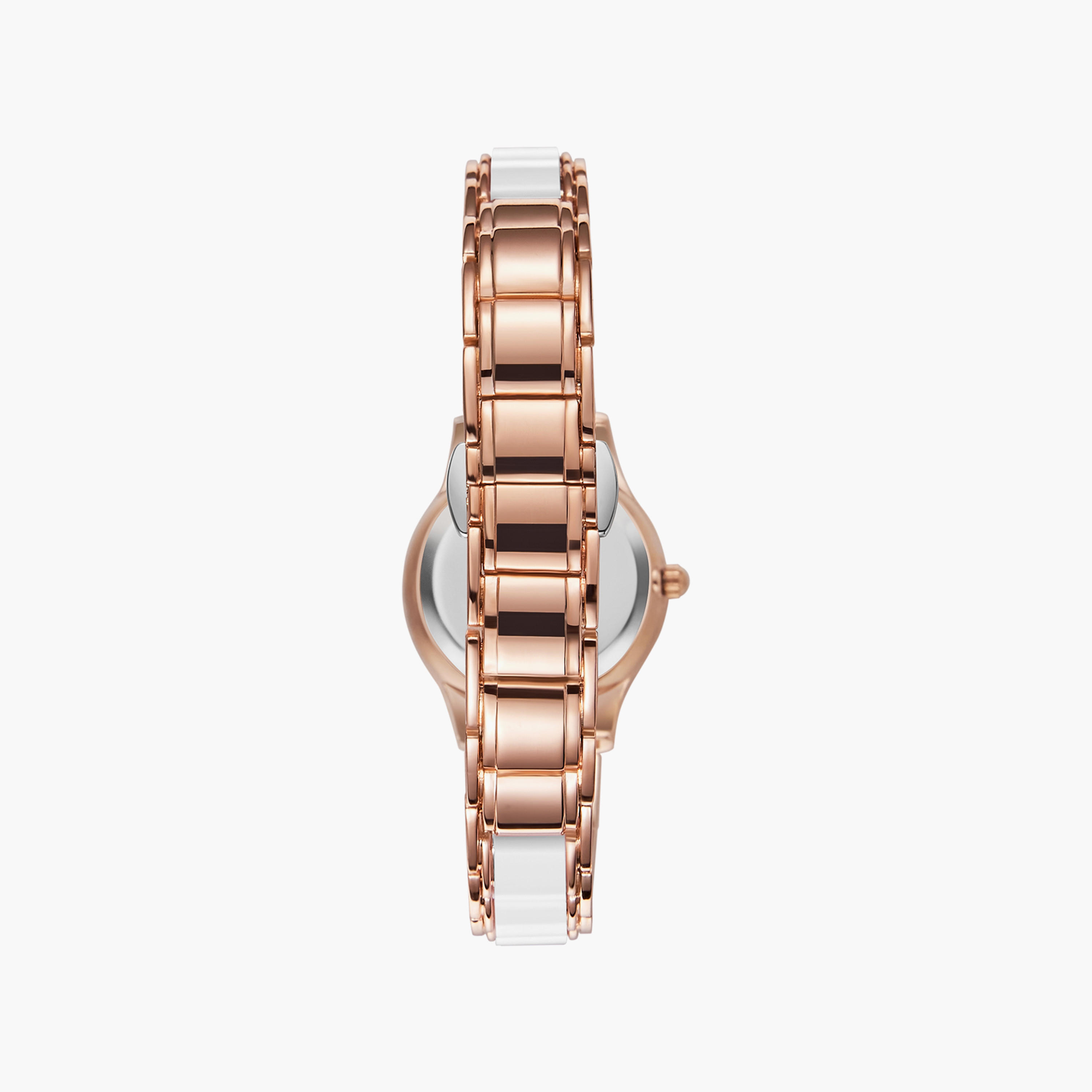 Kenneth Scott White & Rose Gold Analog Stainless Steel Strap Watch | K23517-RCWW | 30 MM-women-watchesandjewellery-watches-image-3