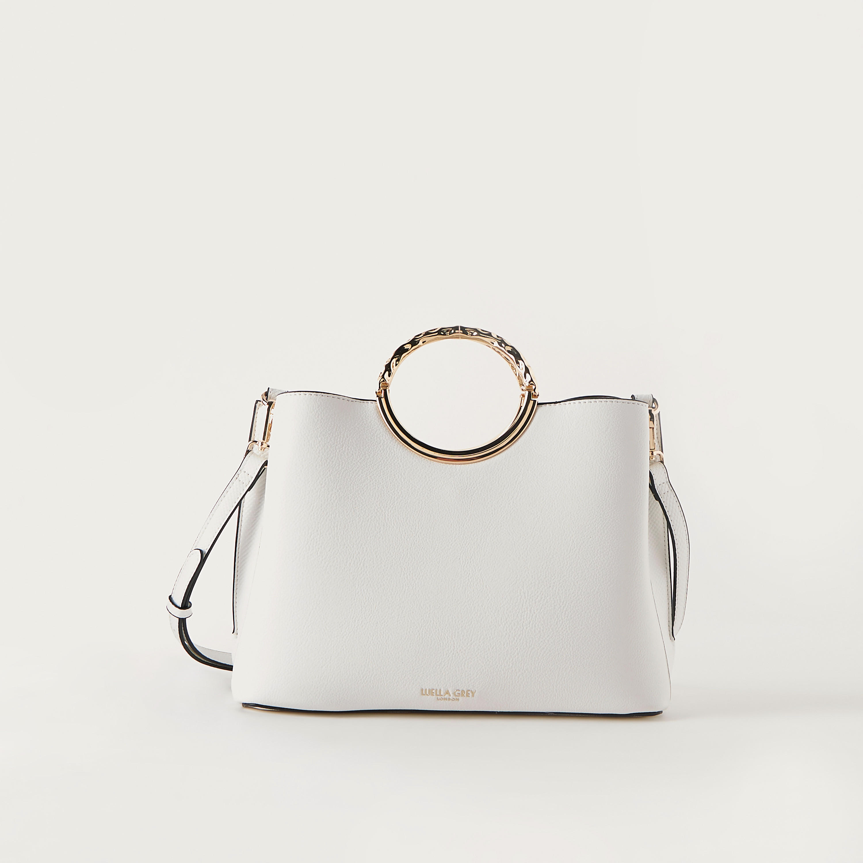 شنطة توتي سادة بحزام قابل للفصل وسحاب إغلاق من لويلا جراي-women-bagsandwallets-handbags-image-1