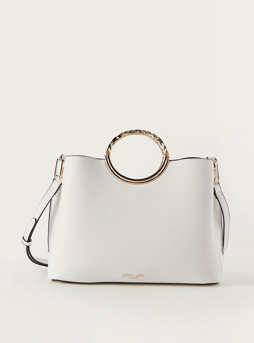 شنطة توتي سادة بحزام قابل للفصل وسحاب إغلاق من لويلا جراي-women-bagsandwallets-handbags-image-1