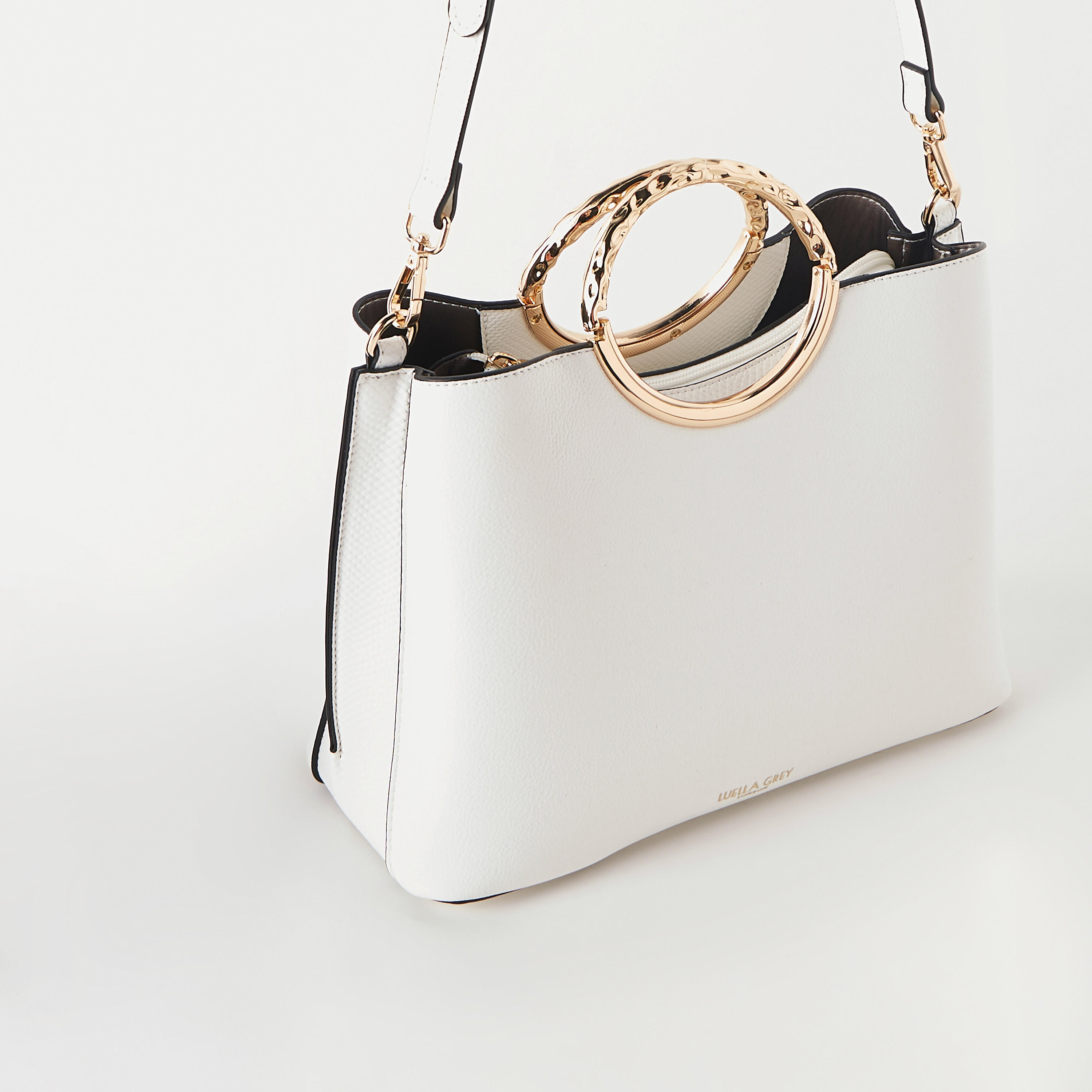 شنطة توتي سادة بحزام قابل للفصل وسحاب إغلاق من لويلا جراي-women-bagsandwallets-handbags-image-4