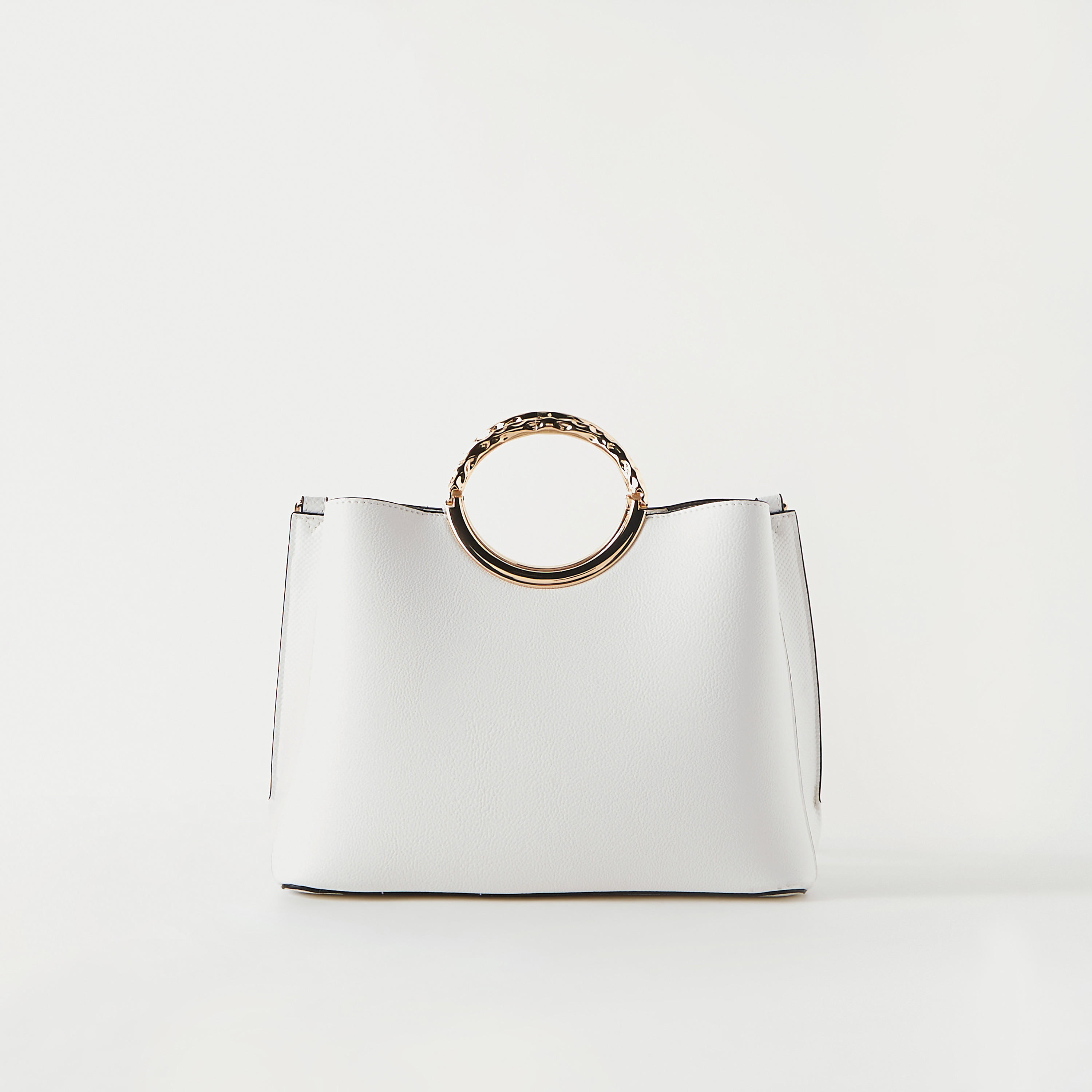 LUELLA GREY Solid Tote Bag with Detachable Strap and Zip Closure-women-bagsandwallets-handbags-image-5