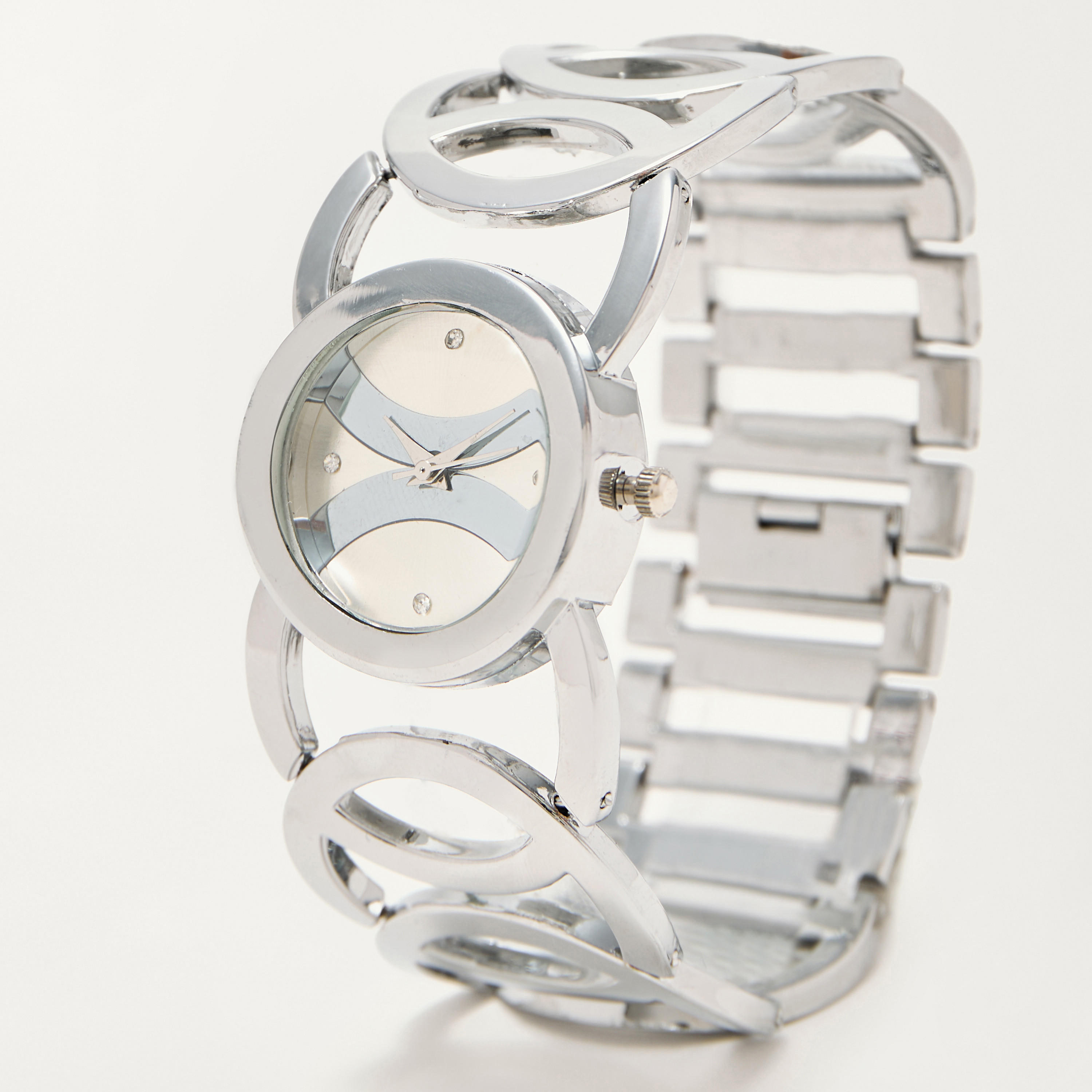 ساعة يد ميتاليك بنمط ثعبان بارز الملمس من ميستوتس-women-watchesandjewellery-watches-image-2