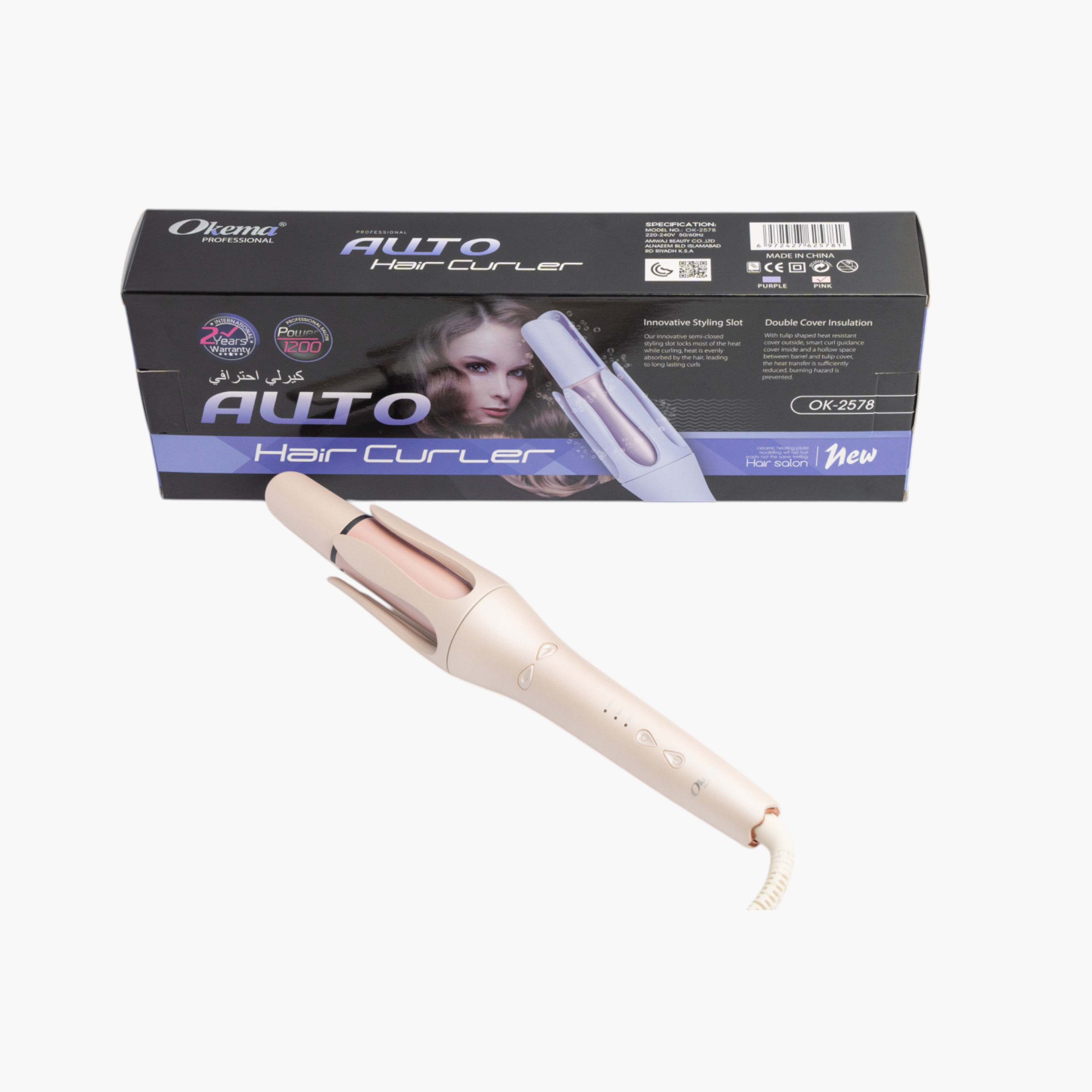 Okema Auto Hair Curler - OK-2578-beautyandpersonalcare-appliances-hairstylingtools-curlingandstyler-image-1