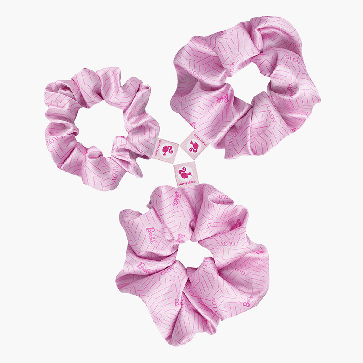 Glov Barbie Print 3-Piece Scrunchie Set-women-hairaccessories-others-image-3
