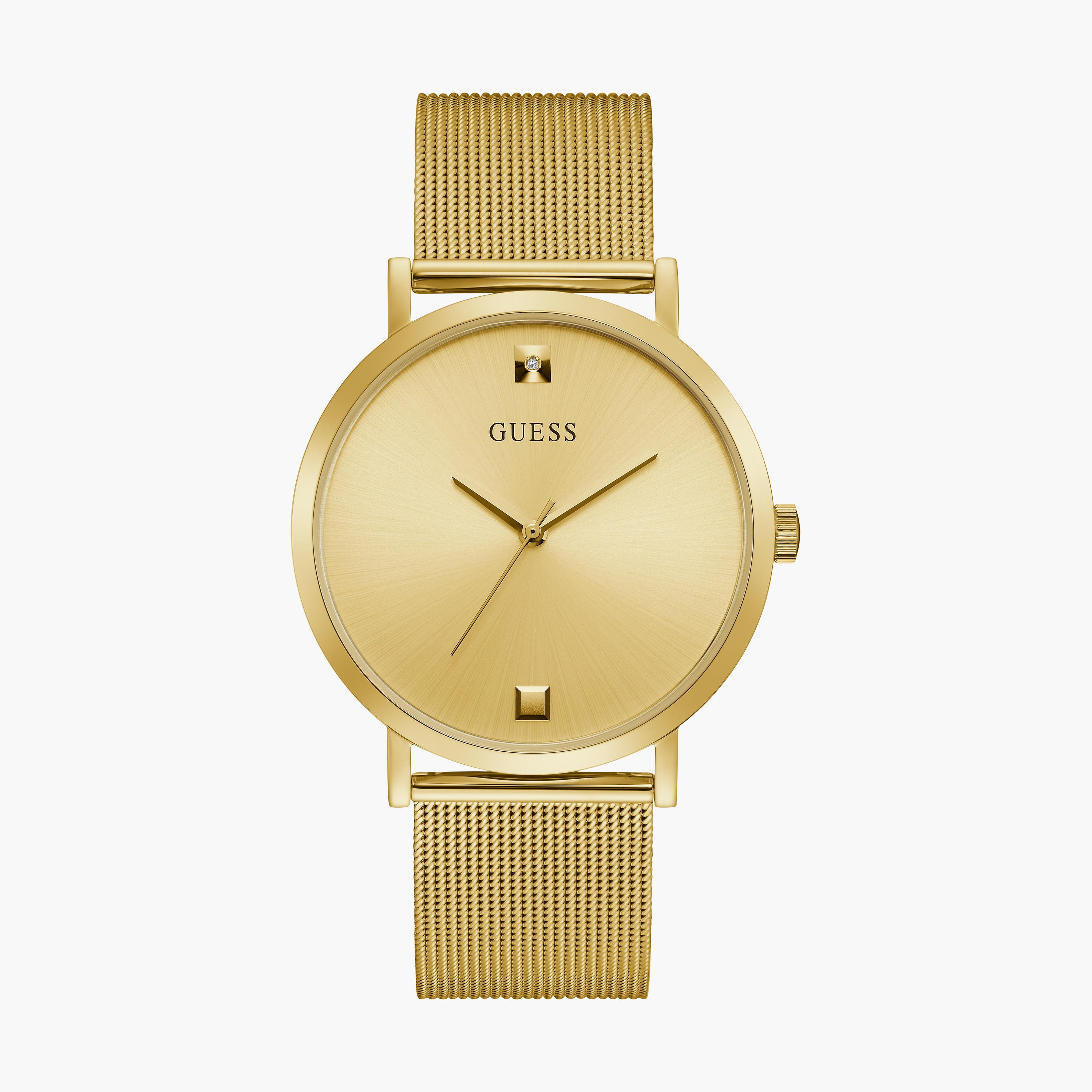 Guess Men's Gold Analog Stainless Steel Strap Watch | GW0248G2 | 44 MM-men-watchesandjewellery-watches-image-1