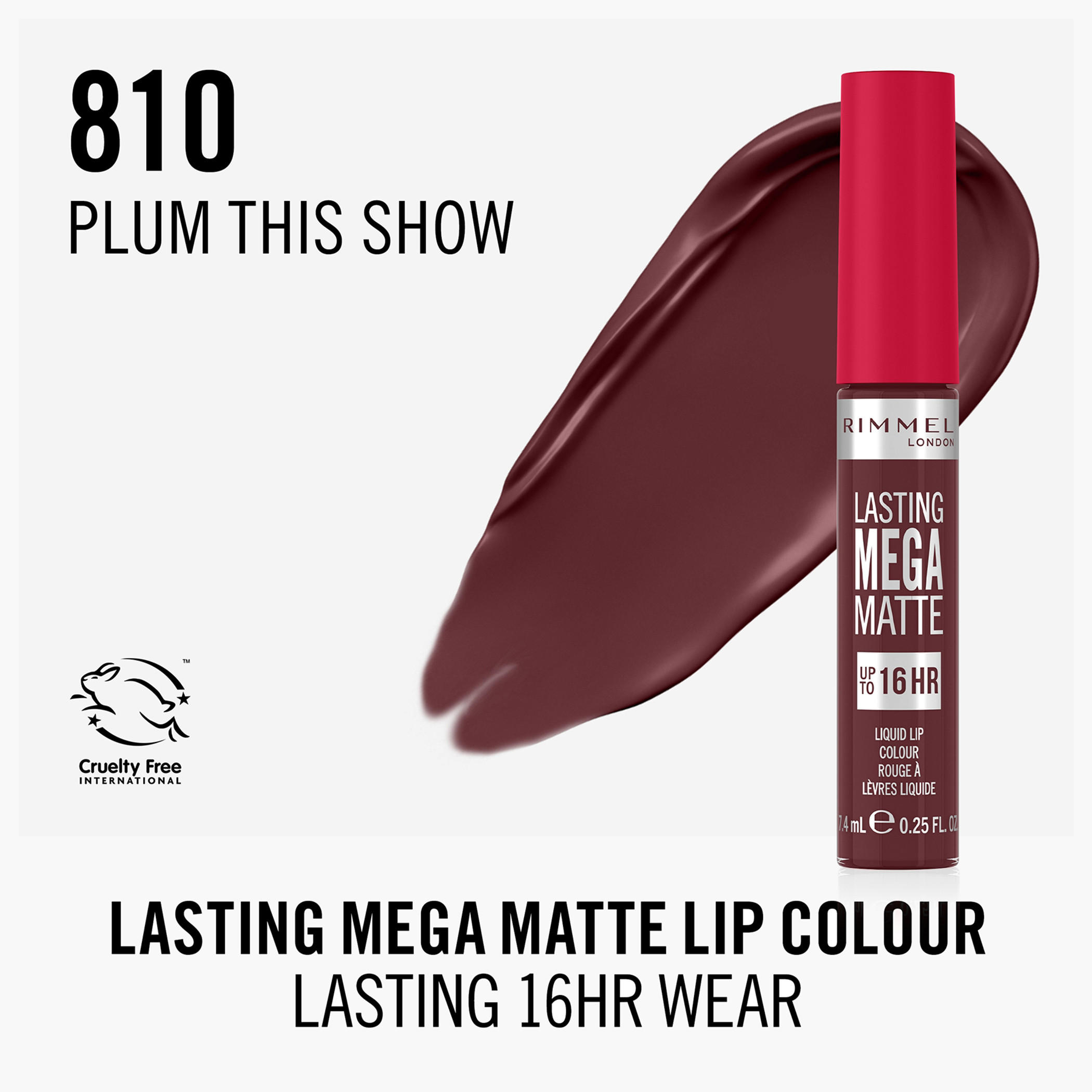 أحمر شفاه سائل لاستينج ميجا مات من ريميل لندن 810 - 7.4 مل-beautyandpersonalcare-makeup-lips-liquidlipsticks-image-3