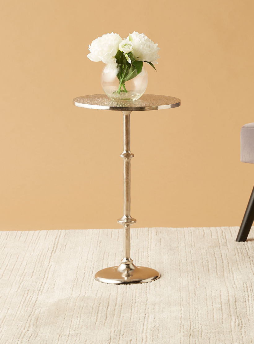 طاولة زينة مستديرة بارزة الملمس - 30x55 سم-furniture-livingroom-sideandendtables-image-2