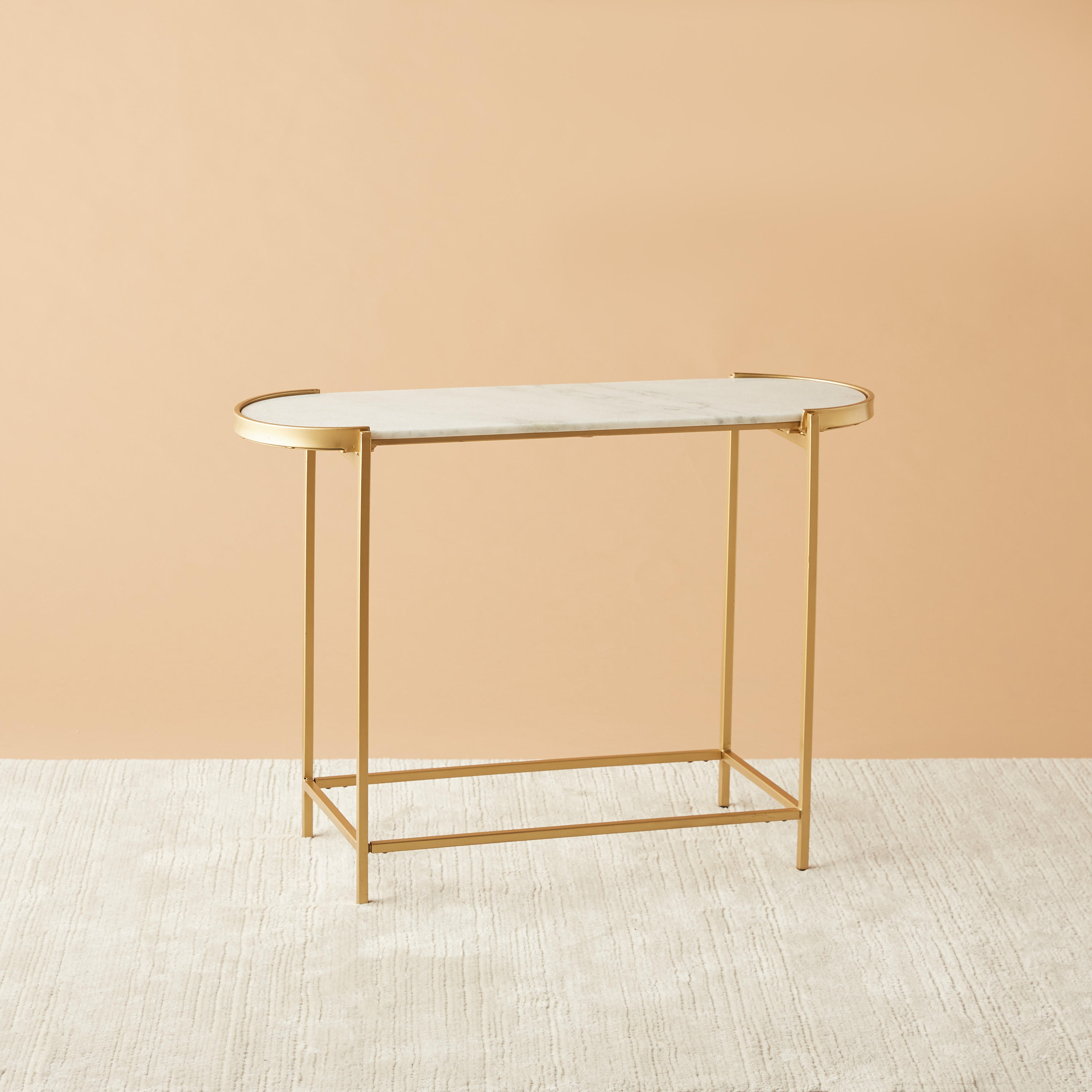 Marble Top Console Table - 98x35x70 cms-furniture-livingroom-consoletablesandmirrors-image-2