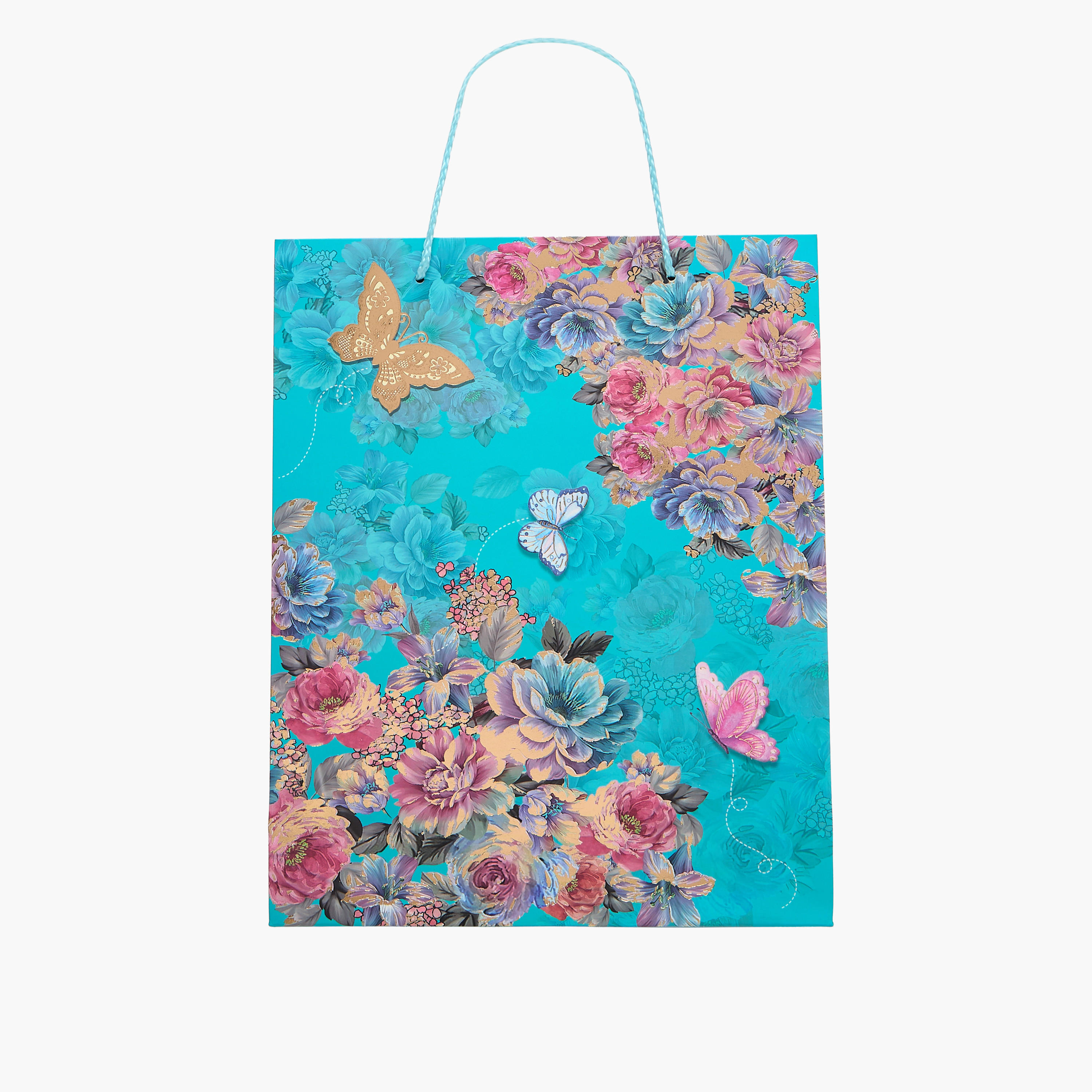 شنطة هدايا ورقية بطبعات - 26x32x10 سم-household-giftingaccessories-giftings-image-1