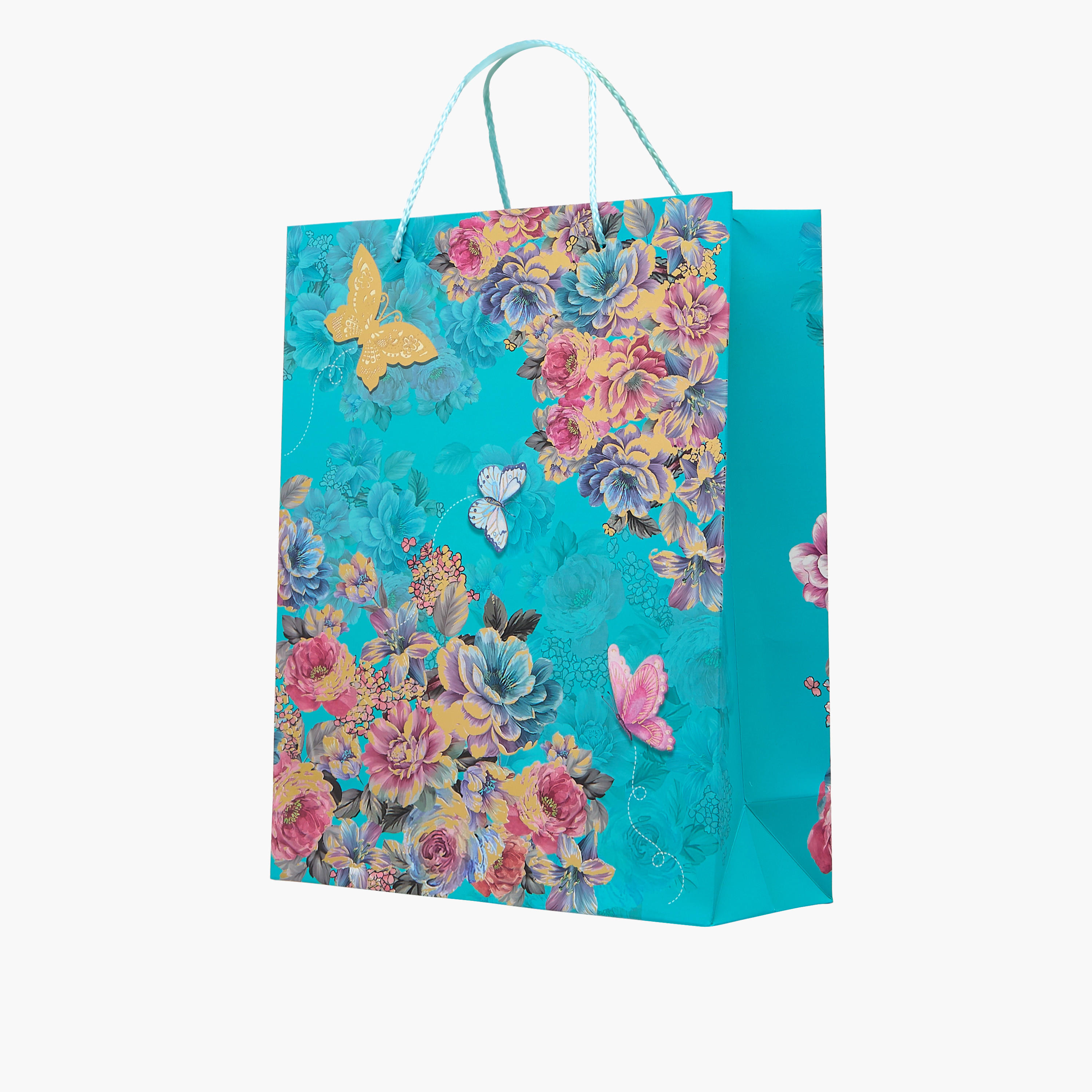 Butterfly Print Paper Gift Bag - 26x32x10 cms-household-giftingaccessories-giftings-image-2