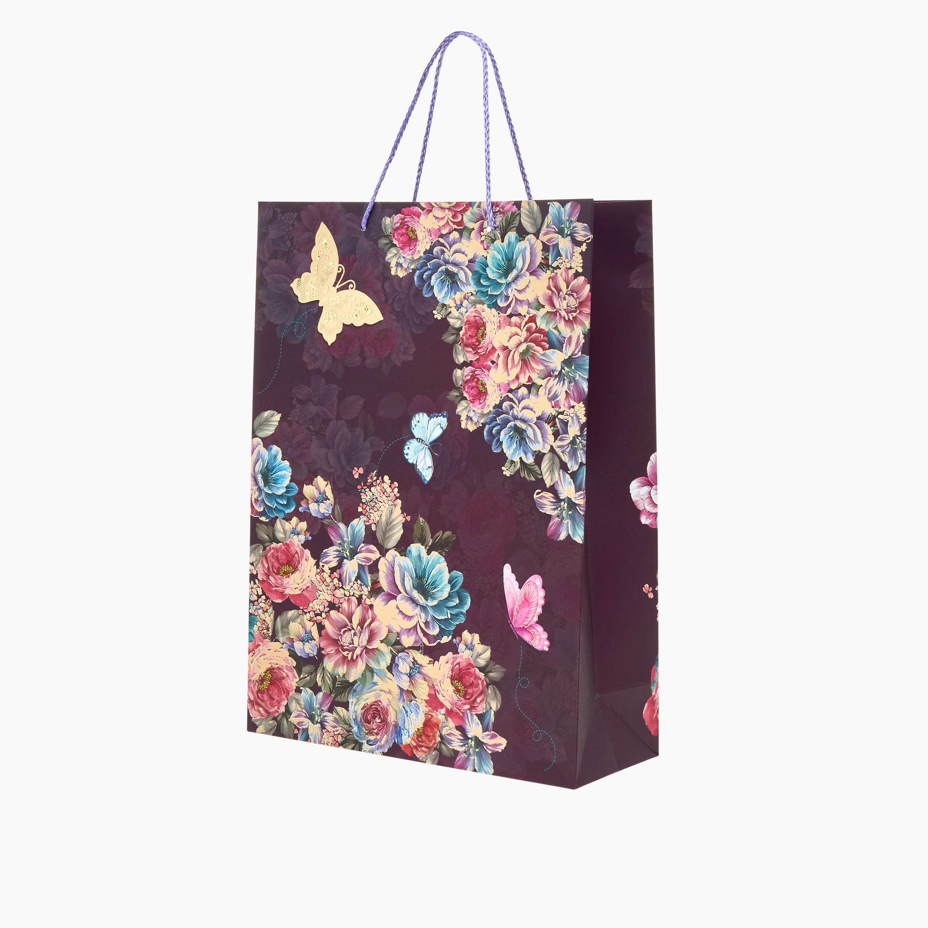 Floral Print Gift Bag - 31x42x12 cms-household-giftingaccessories-giftings-image-2