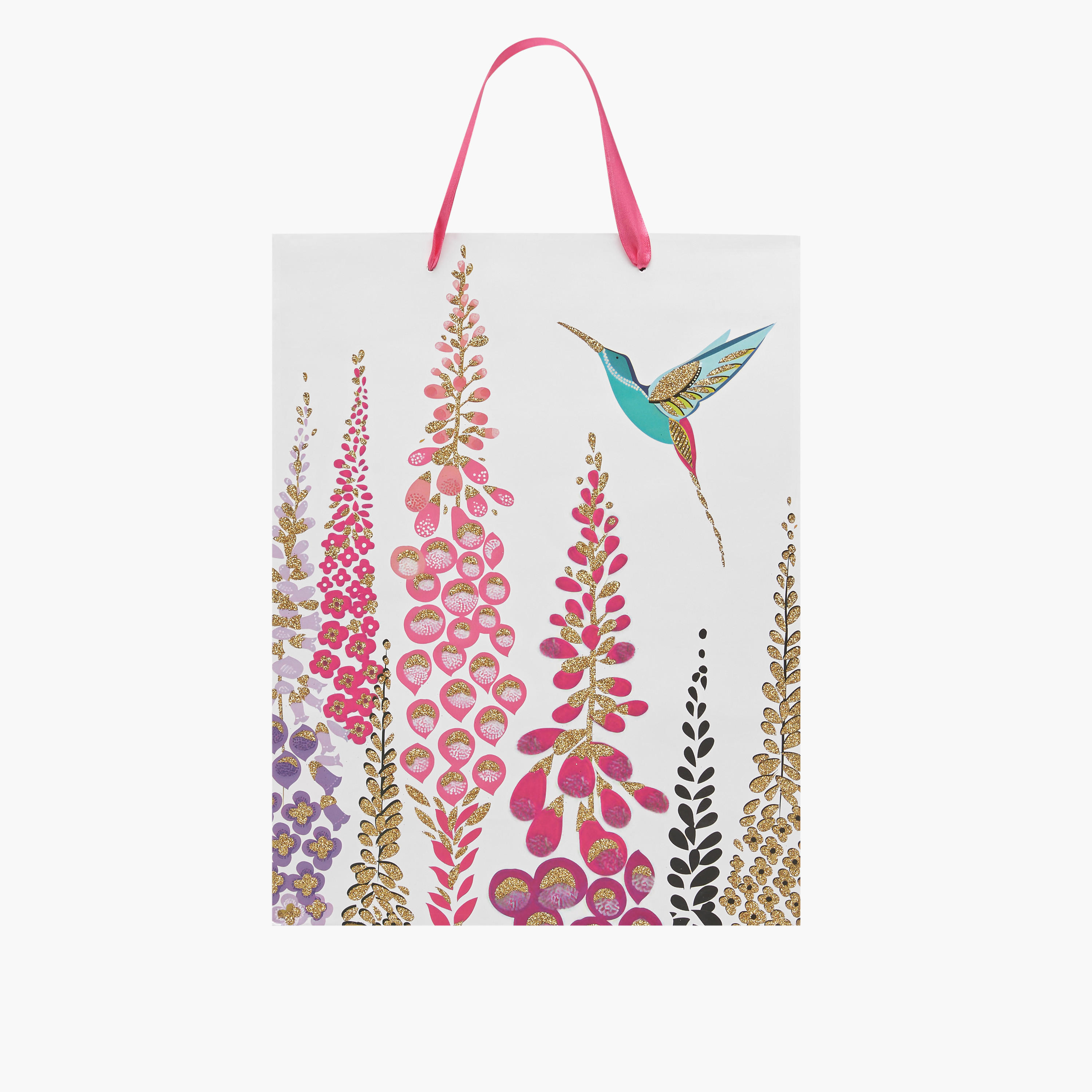 شنطة هدايا ورقية بطبعات جليتر - 30x39x12 سم-household-giftingaccessories-giftings-image-1