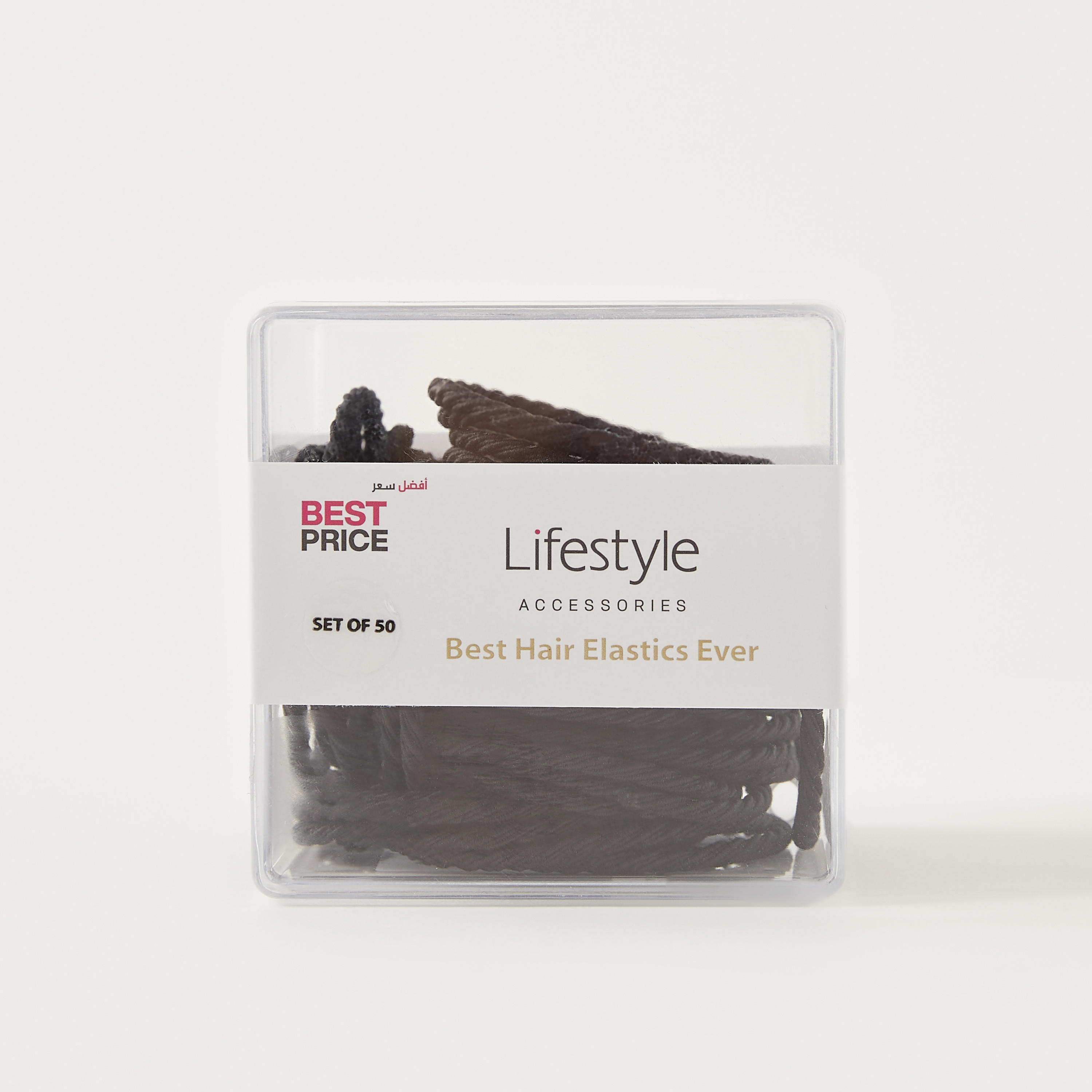 Textured Elasticated Hair Tie - Set of 50-women-hairaccessories-scrunchies-image-2