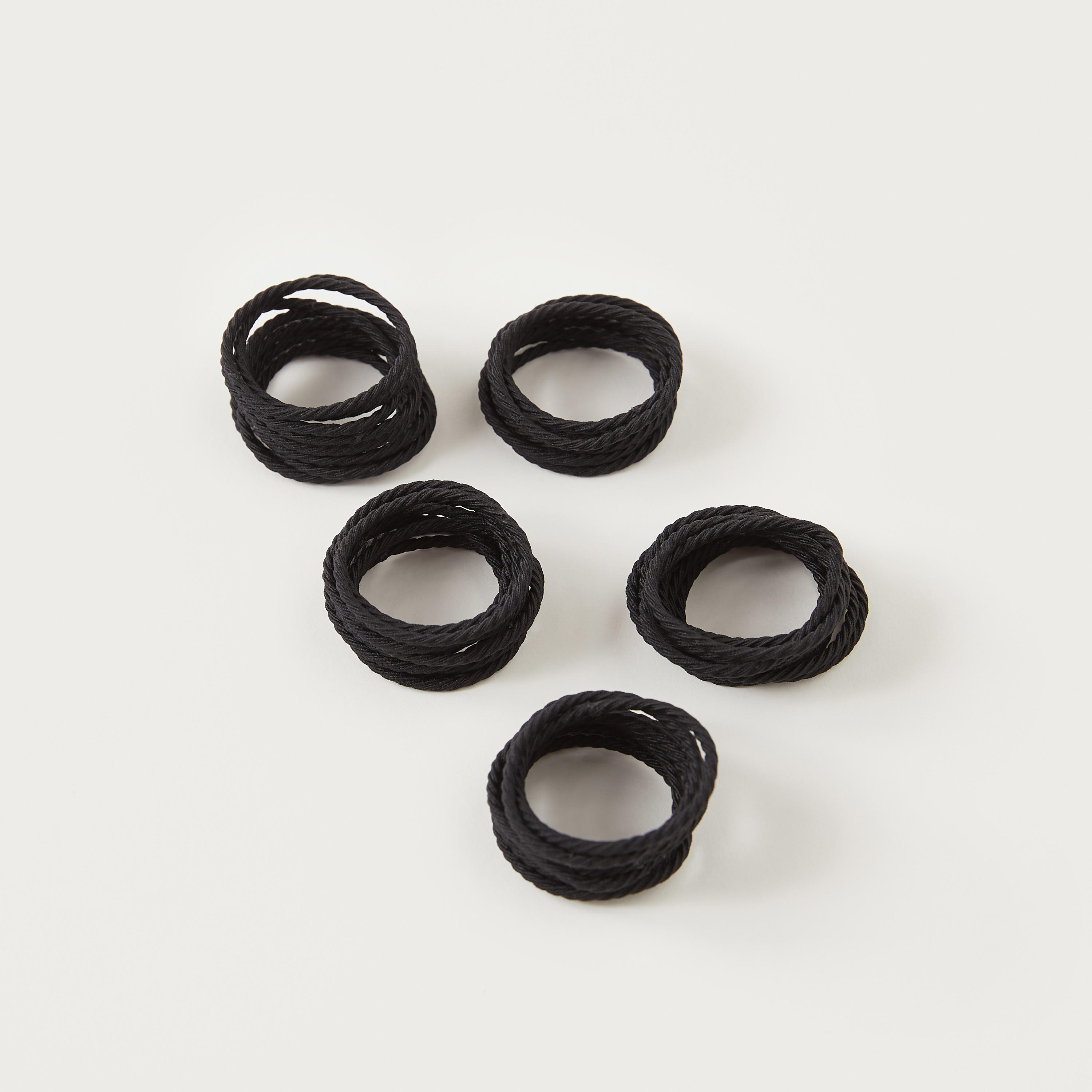 Textured Elasticated Hair Tie - Set of 50-women-hairaccessories-scrunchies-image-3