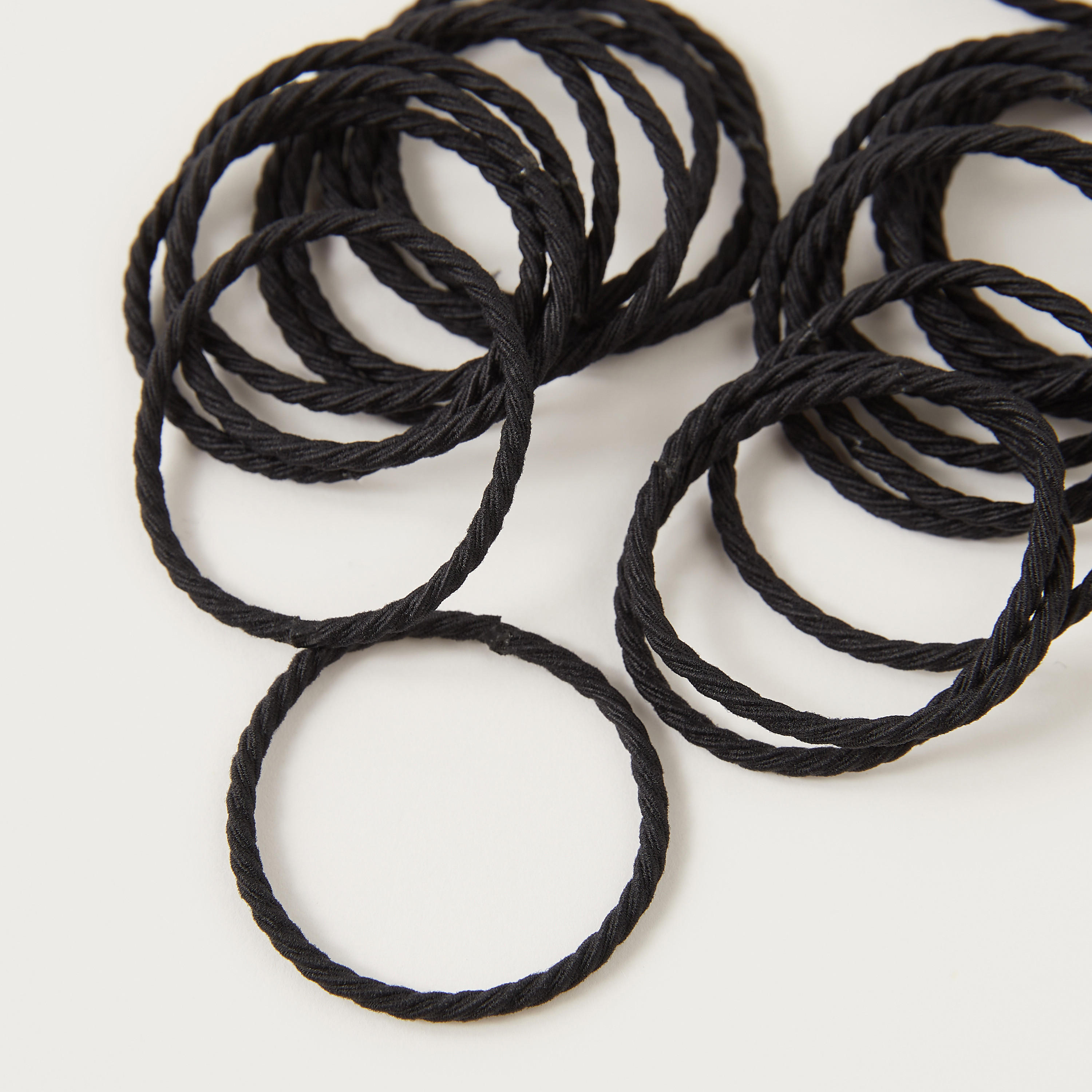 Textured Elasticated Hair Tie - Set of 50-women-hairaccessories-scrunchies-image-4