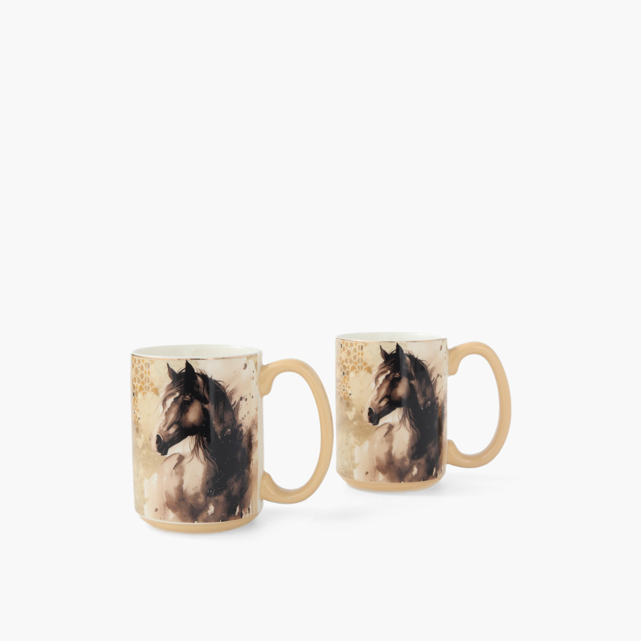 Horse Print Bone China Mug - 400 ml-household-dining-teaandcoffee-mugsandcups-image-3