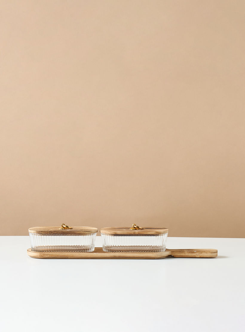 Glass 2-Piece Bowl Set with Tray-household-dining-serveware-chipsanddip-image-2
