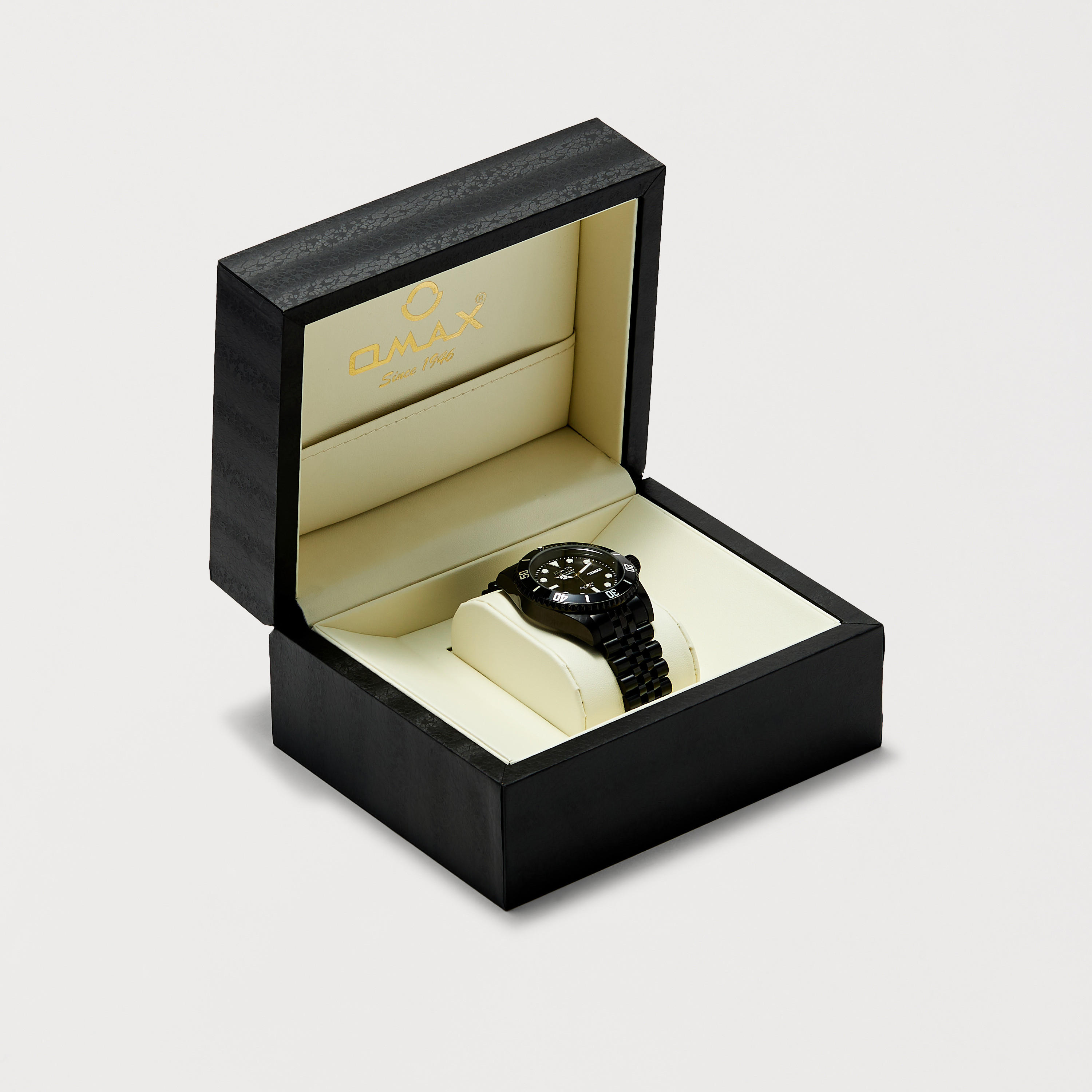 Omax Men's Black Analog Automatic Stainless Steel Strap Watch | OSA023M22S | 40 MM-men-watchesandjewellery-watches-image-5