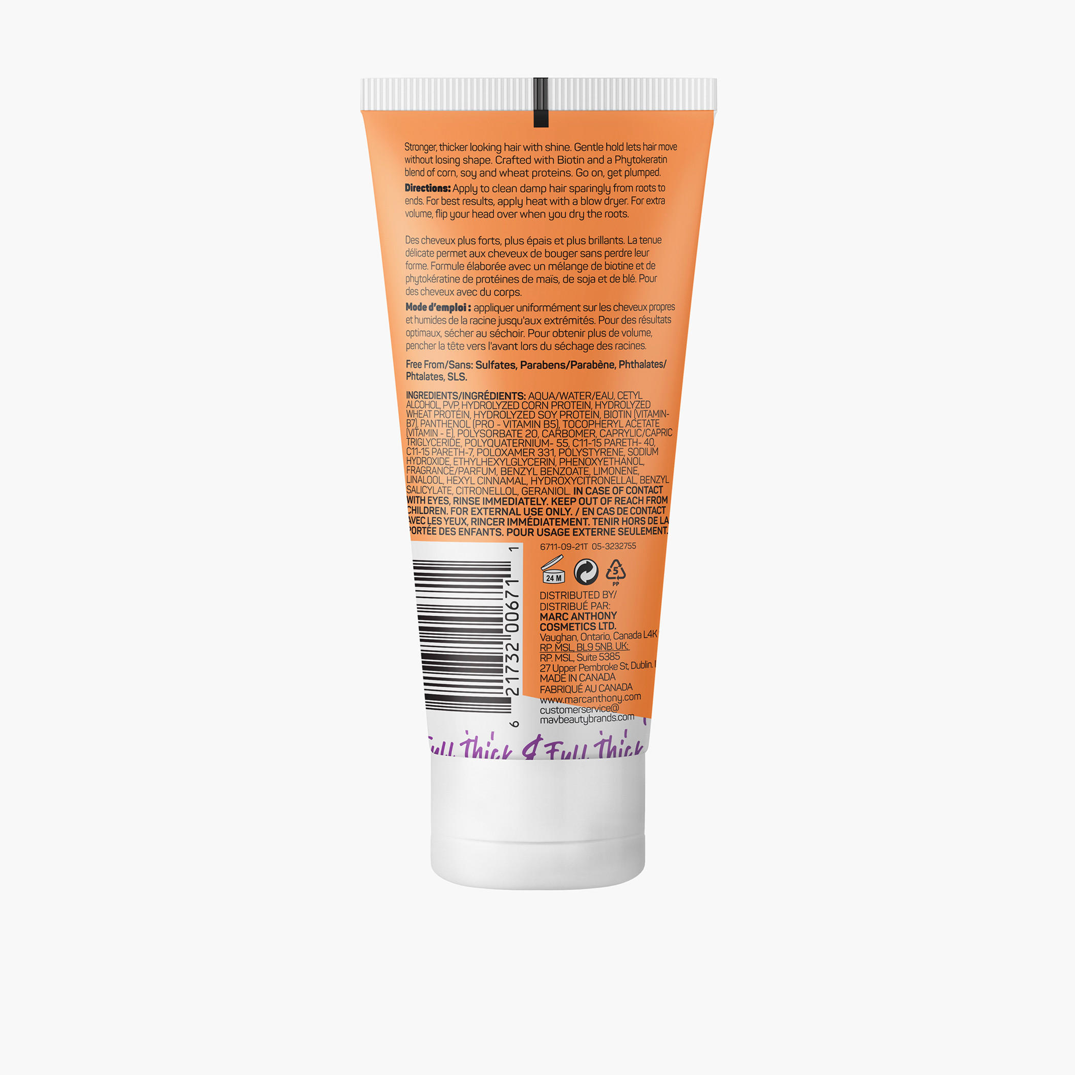Marc Anthony Instantly Thick Biotin Styling Cream - 140 ml-beautyandpersonalcare-hair-hairstyling-hairgels-image-2
