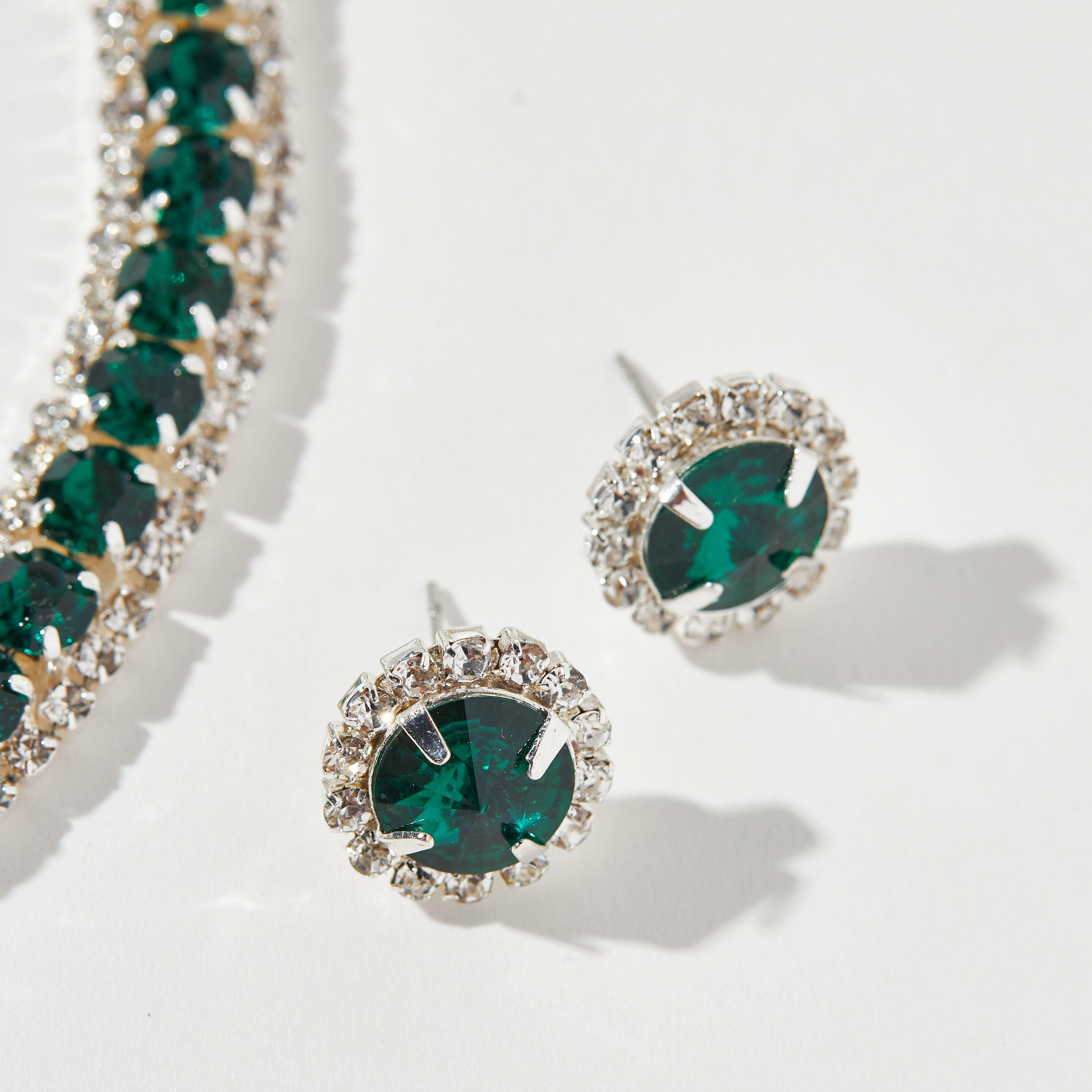 Stone Pendant Necklace and Earrings Set-women-watchesandjewellery-jewellery-jewellerysets-image-3