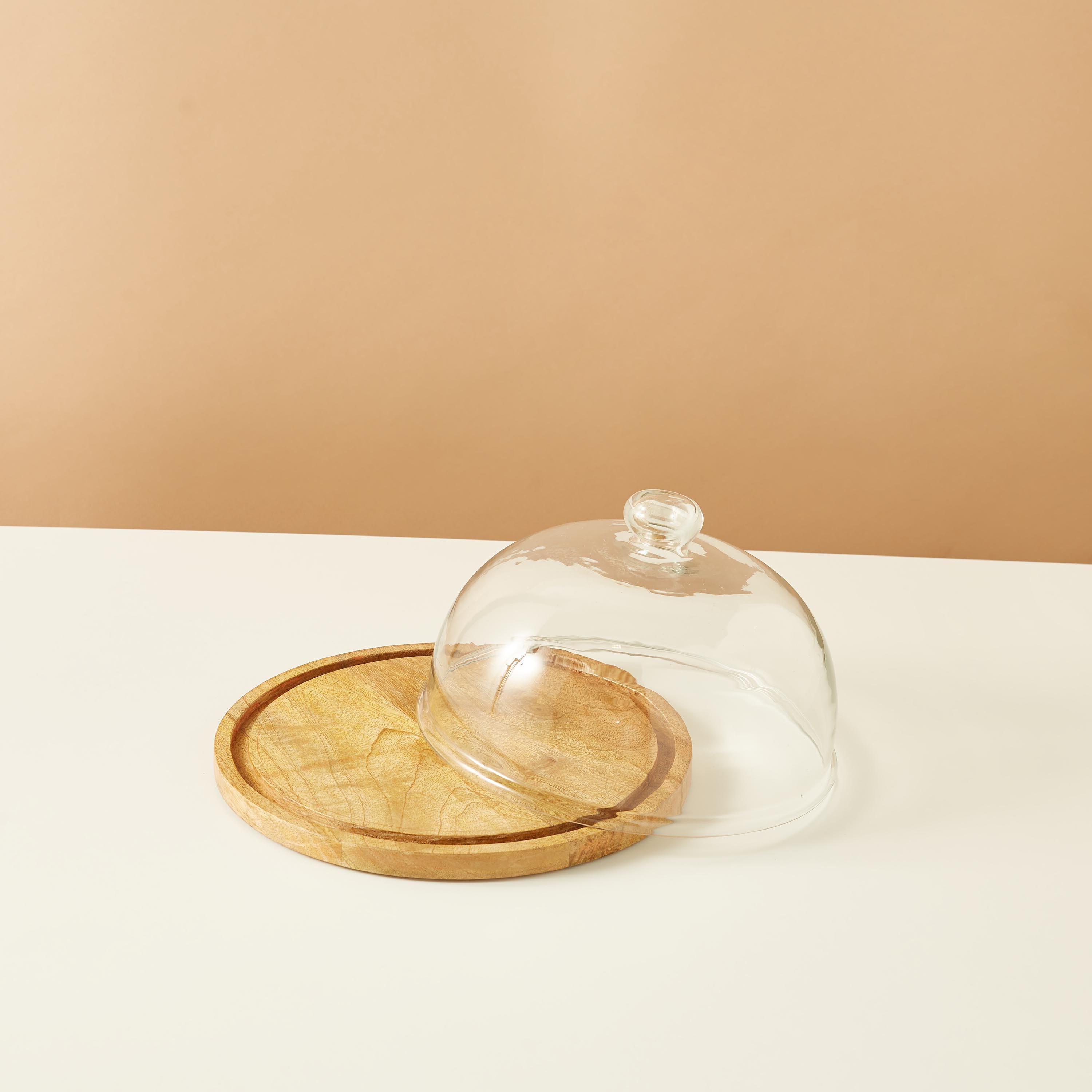Cake Stand with Glass Dome - 28x18x28 cms-household-dining-serveware-cakestands-image-3