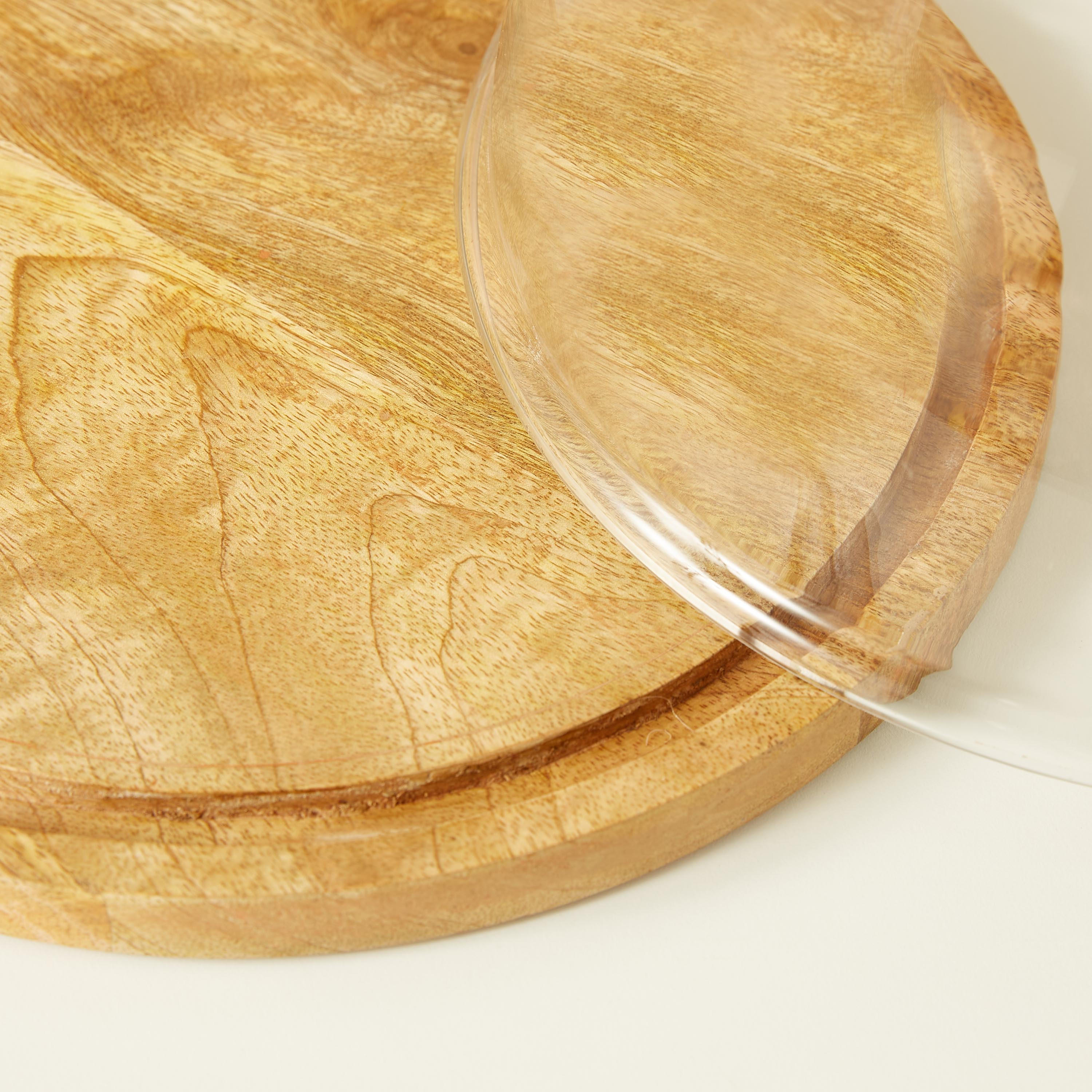 Cake Stand with Glass Dome - 28x18x28 cms-household-dining-serveware-cakestands-image-4