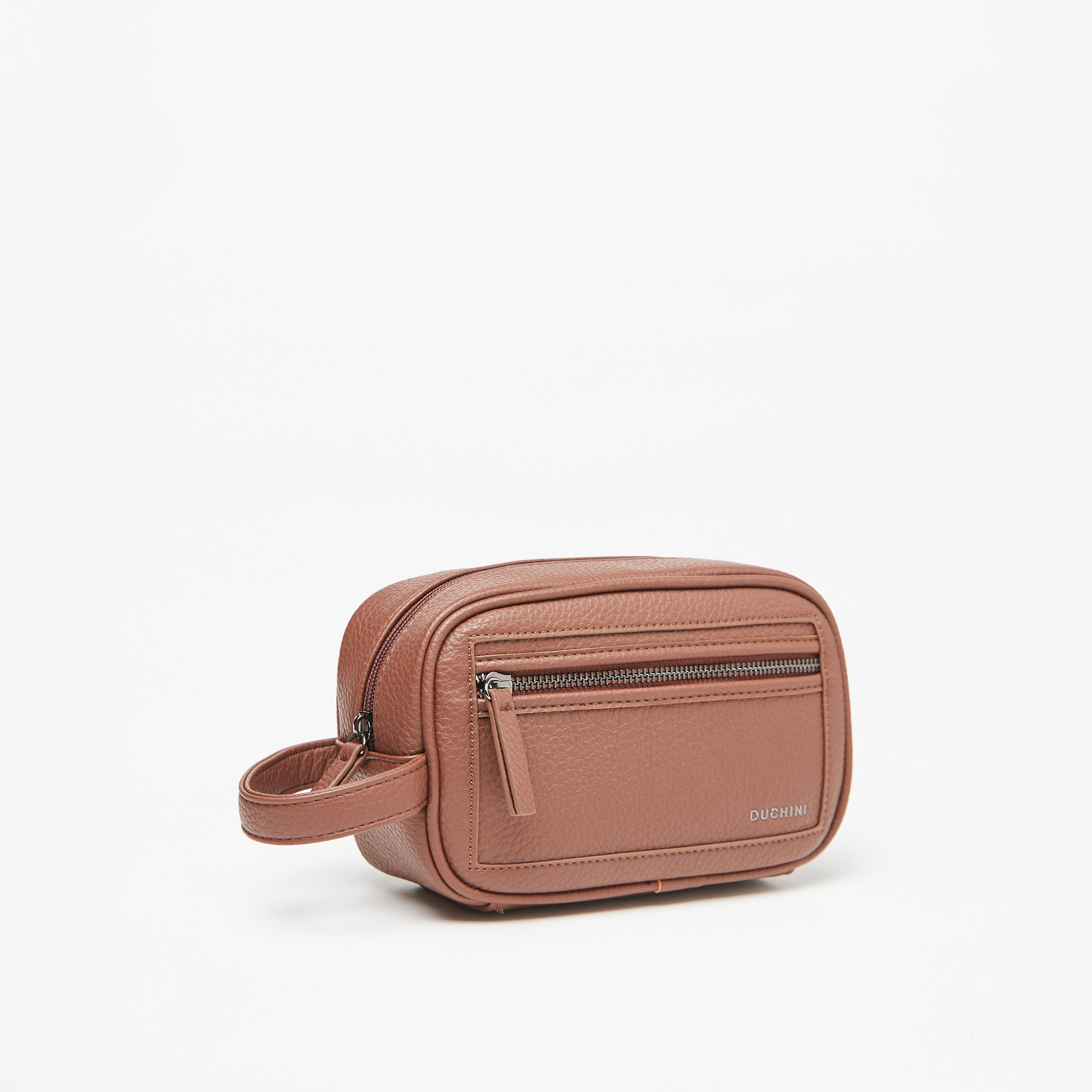 شنطة صغيرة بارزة الملمس بسحاب إغلاق وحزام معصم من دوتشيني-men-bags-image-2