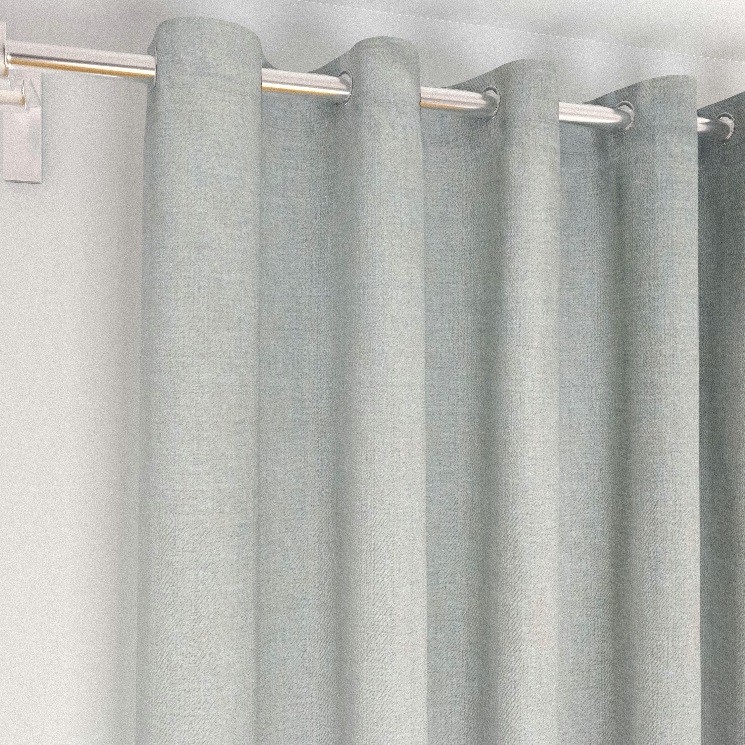 Damask Textured Polycotton Jacquard Eyelet Curtain - Set of 2-household-windows-curtains-image-3