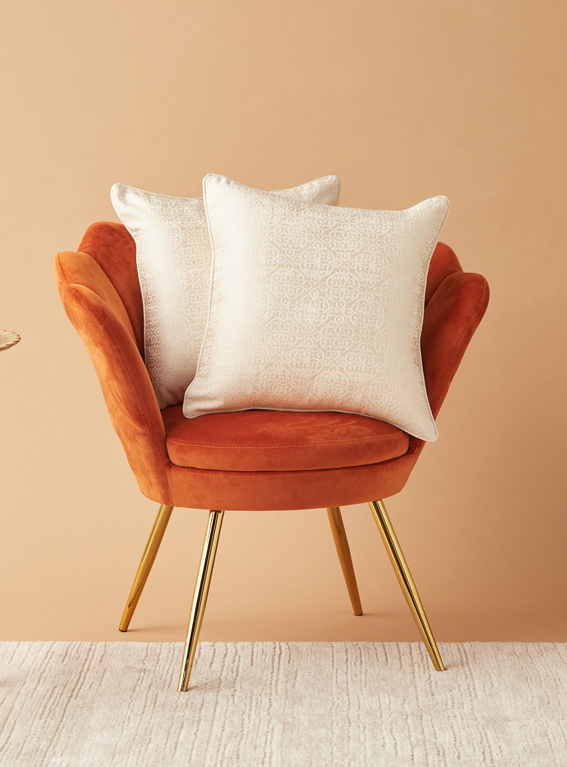 Damask Jacquard Cushion Cover - 45x45 cms-household-cushionsandthrows-cushioncovers-image-1