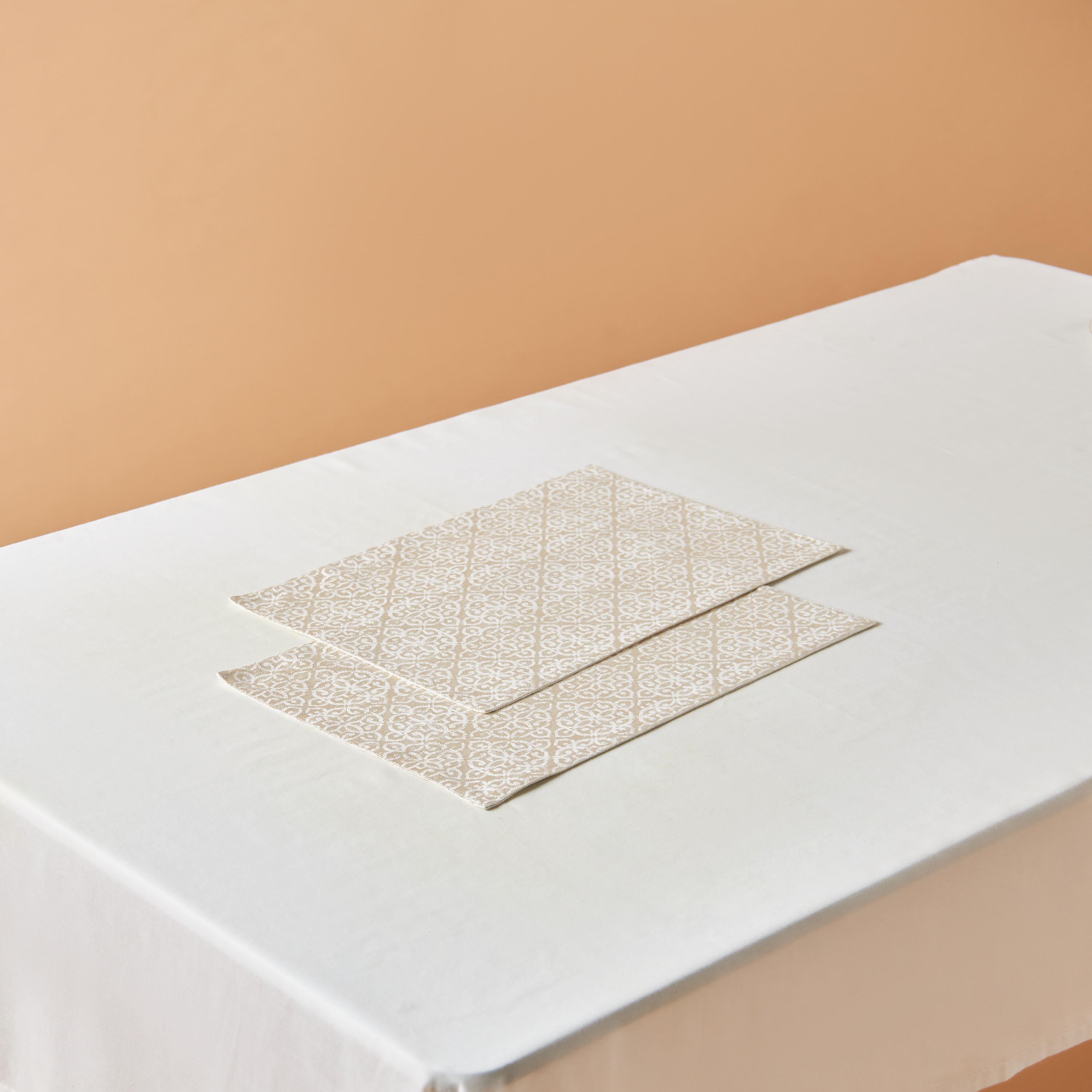 طقم لبادات صحون جاكار قطعتين من دمشق - 30x45 سم-household-dining-tablelinen-placemats-image-2