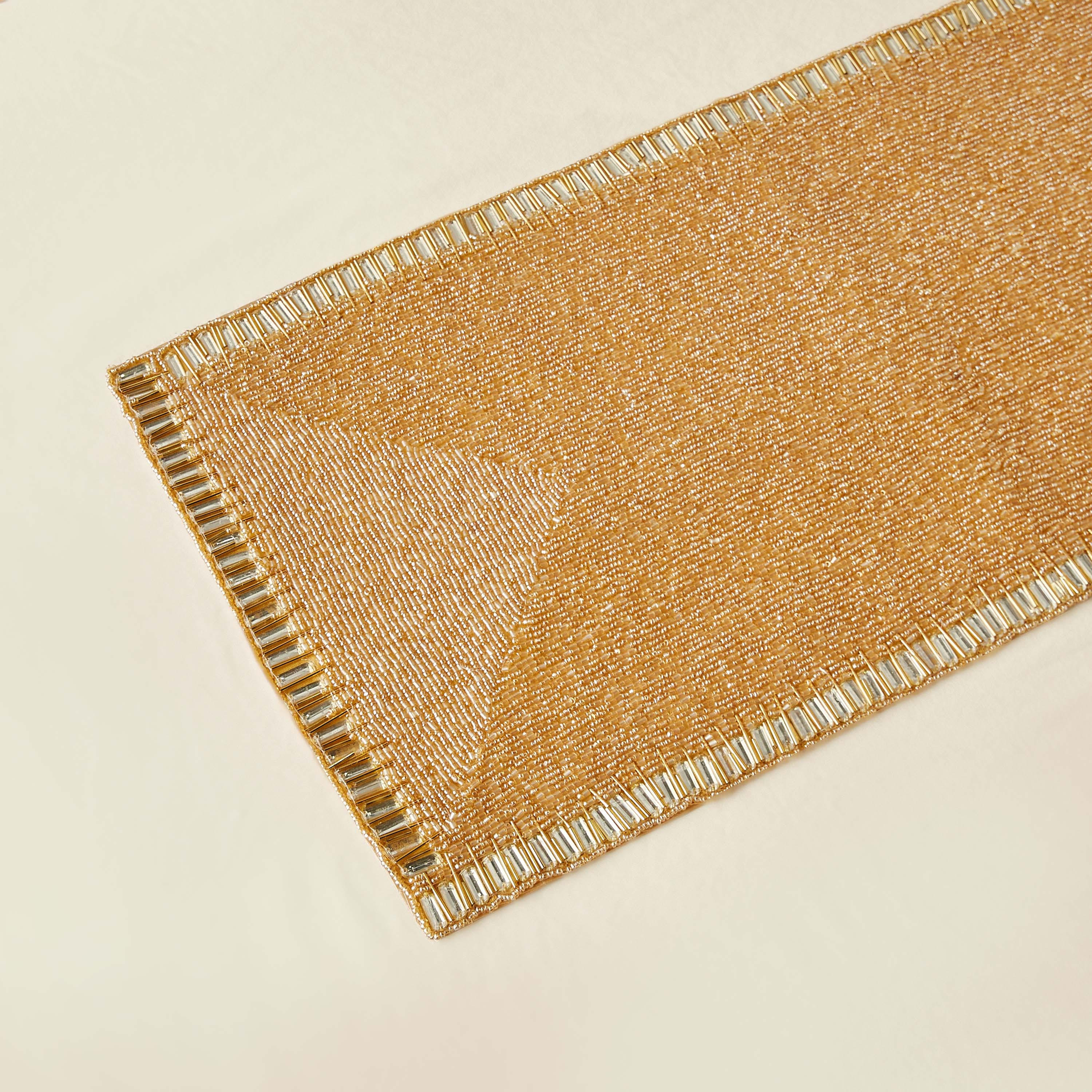 Beaded Table Runner - 30x90 cms-household-dining-tablelinen-runnersandtablecovers-image-2