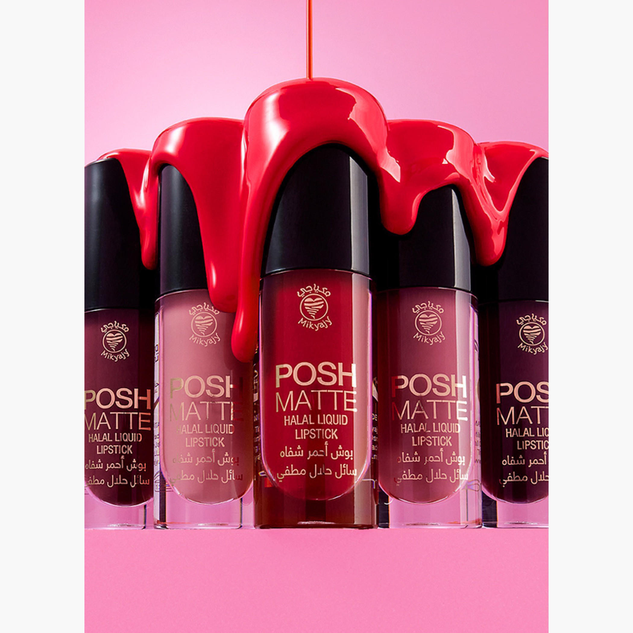 Mikyajy English Rose Halal Liquid Lipstick - 6 ml-beautyandpersonalcare-makeup-lips-liquidlipsticks-image-4